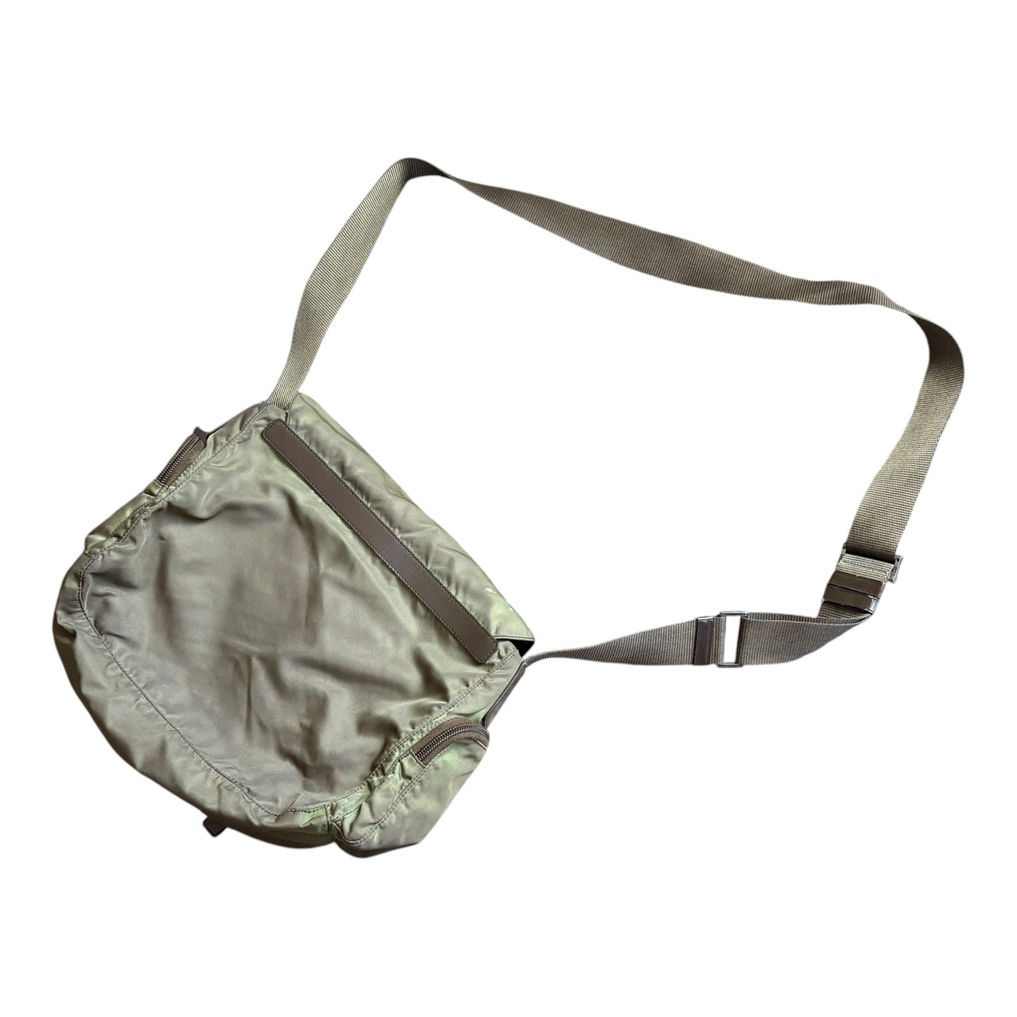 Prada olive green crossbody bag