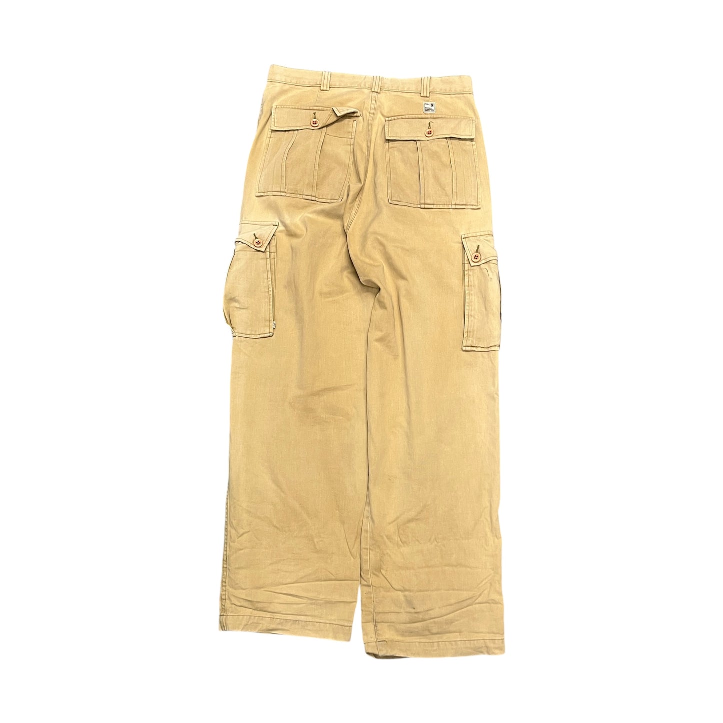 Stussy beige cargo trousers (W34”)