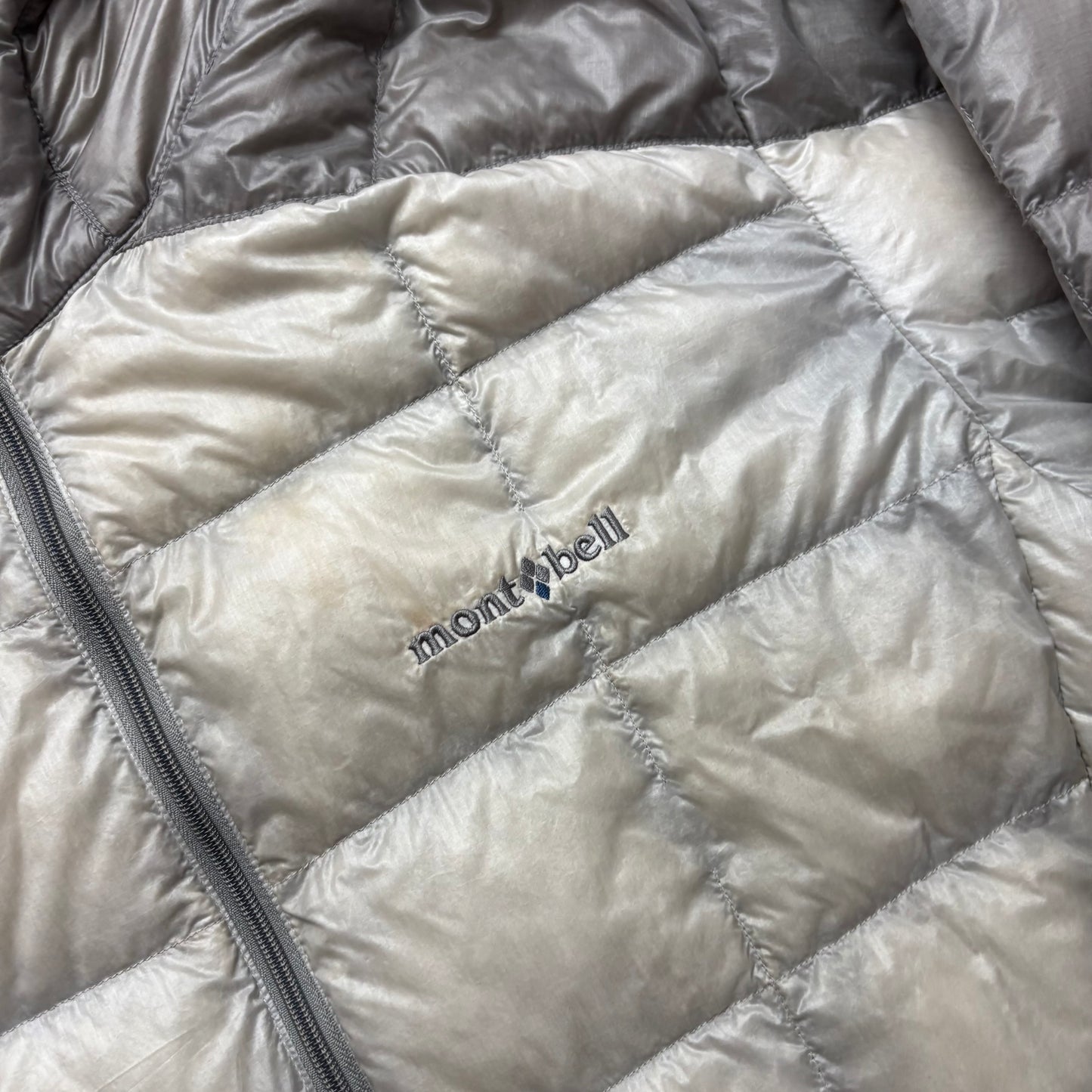 Montbell square stitch grey puffer (XL)