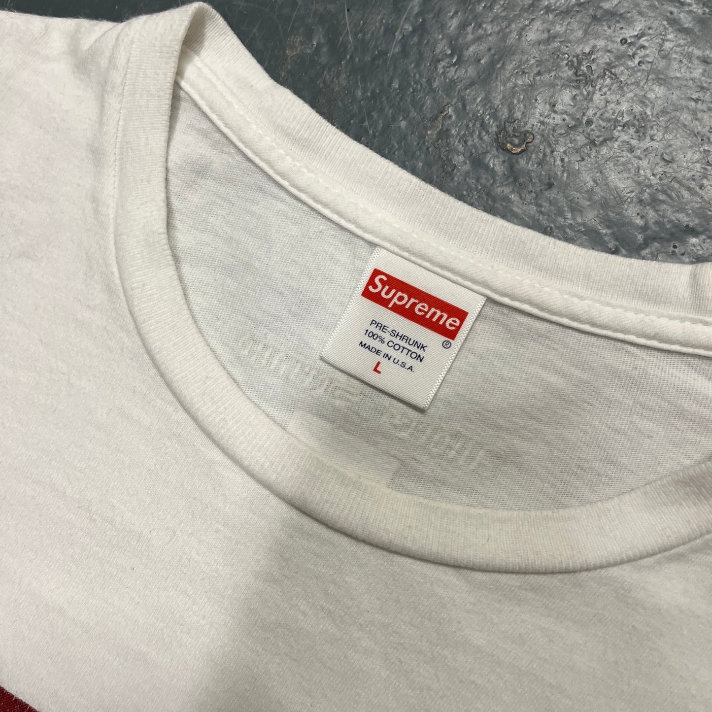 Supreme X Andres Serrano white tee (L)