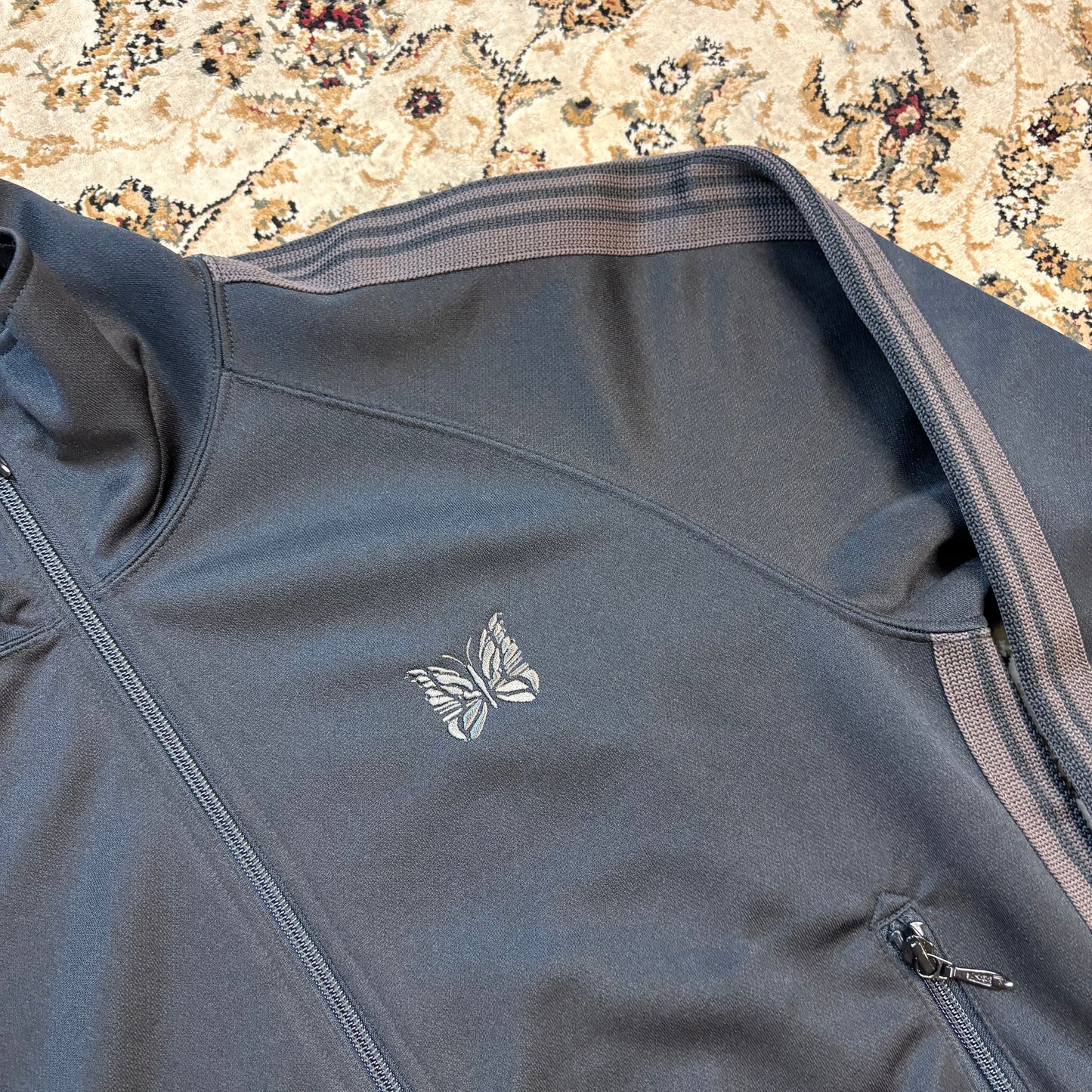 Needles black and brown track jacket (XS)