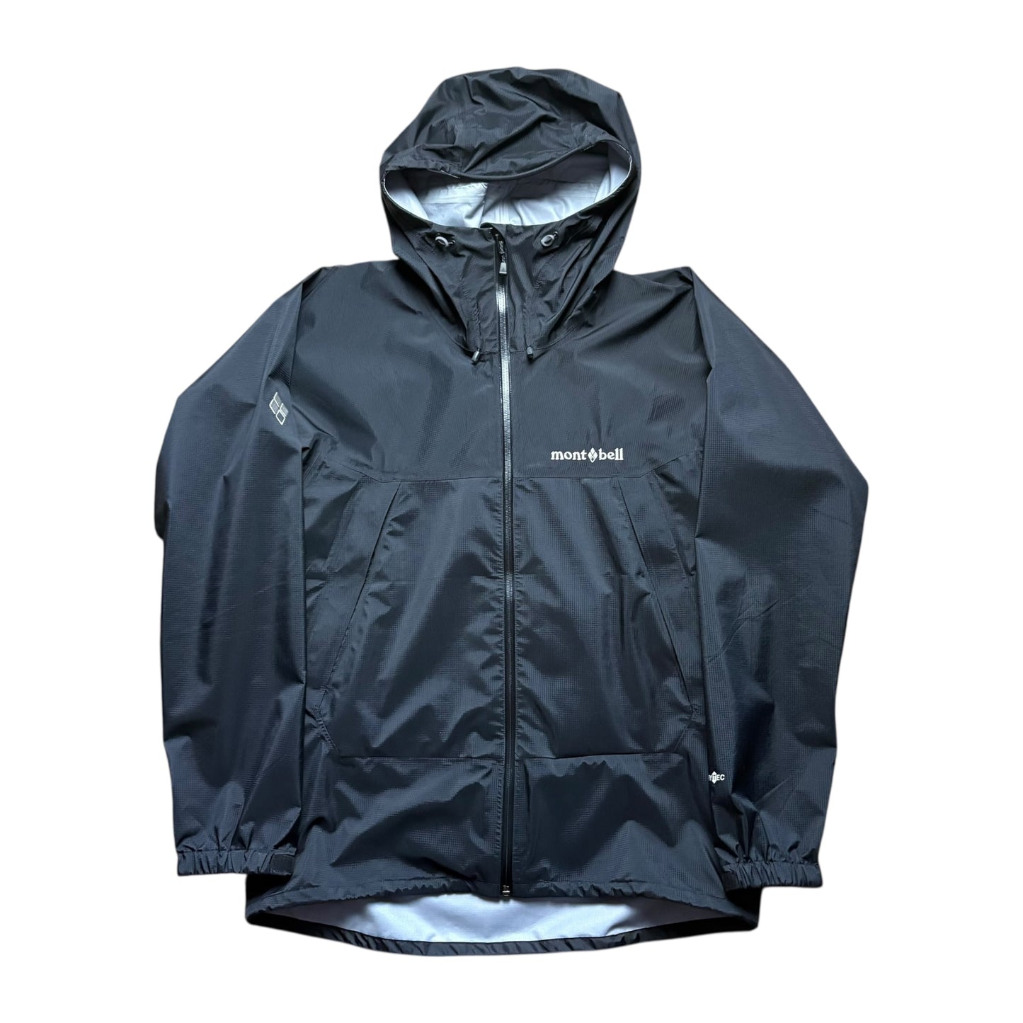 Montbell black Dry-Tec waterproof shell jacket (M)