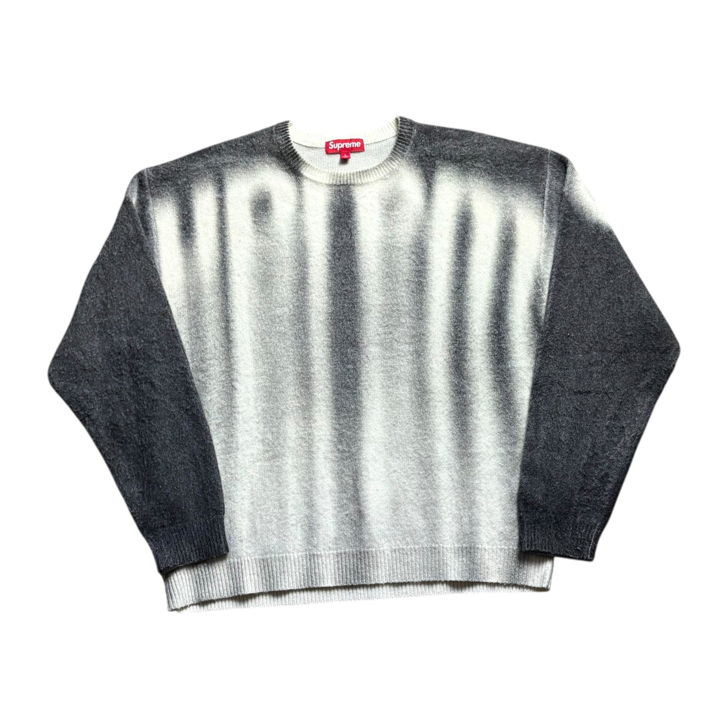 Supreme black blurred knit jumper (L)