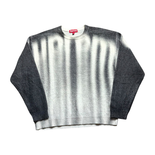 Supreme black blurred knit jumper (L)