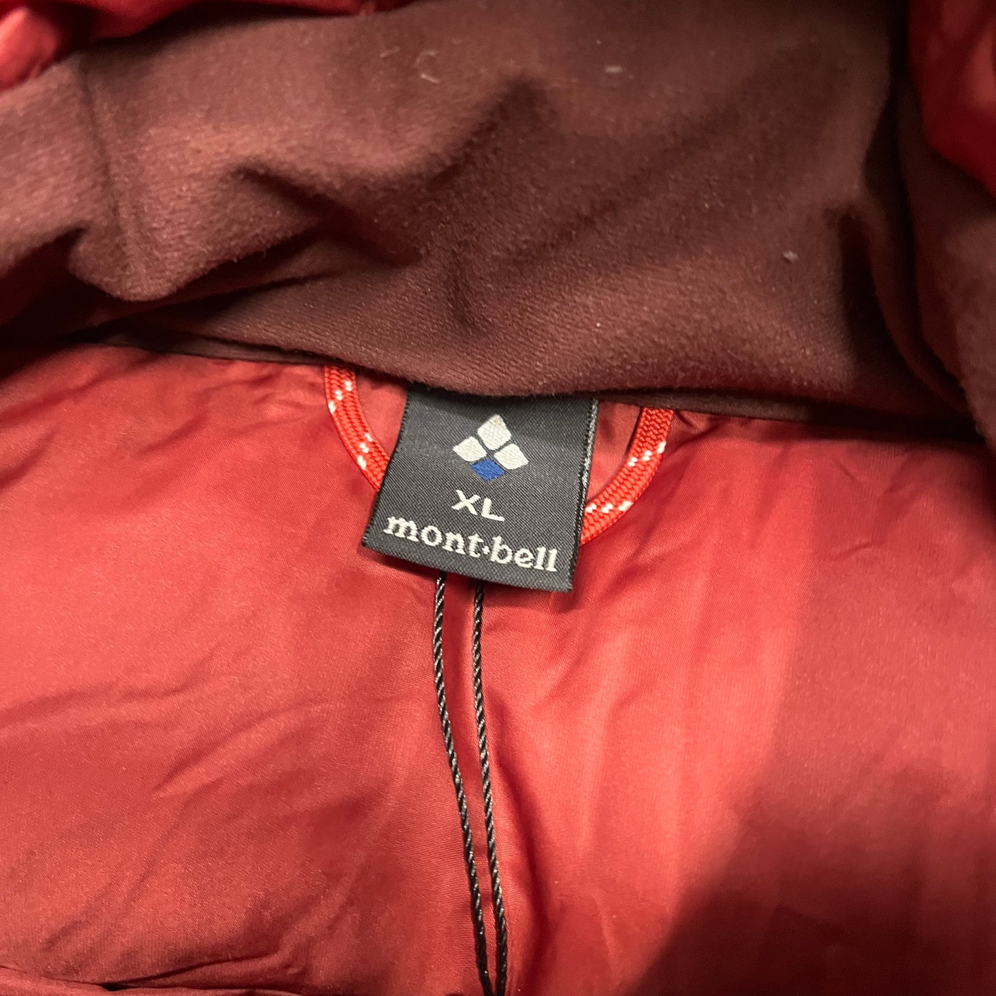 Montbell red puffer jacket (XL)