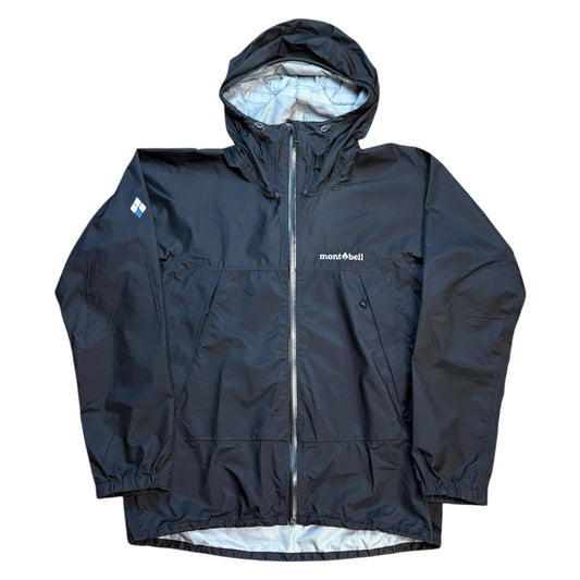 Montbell black waterproof shell jacket (M)