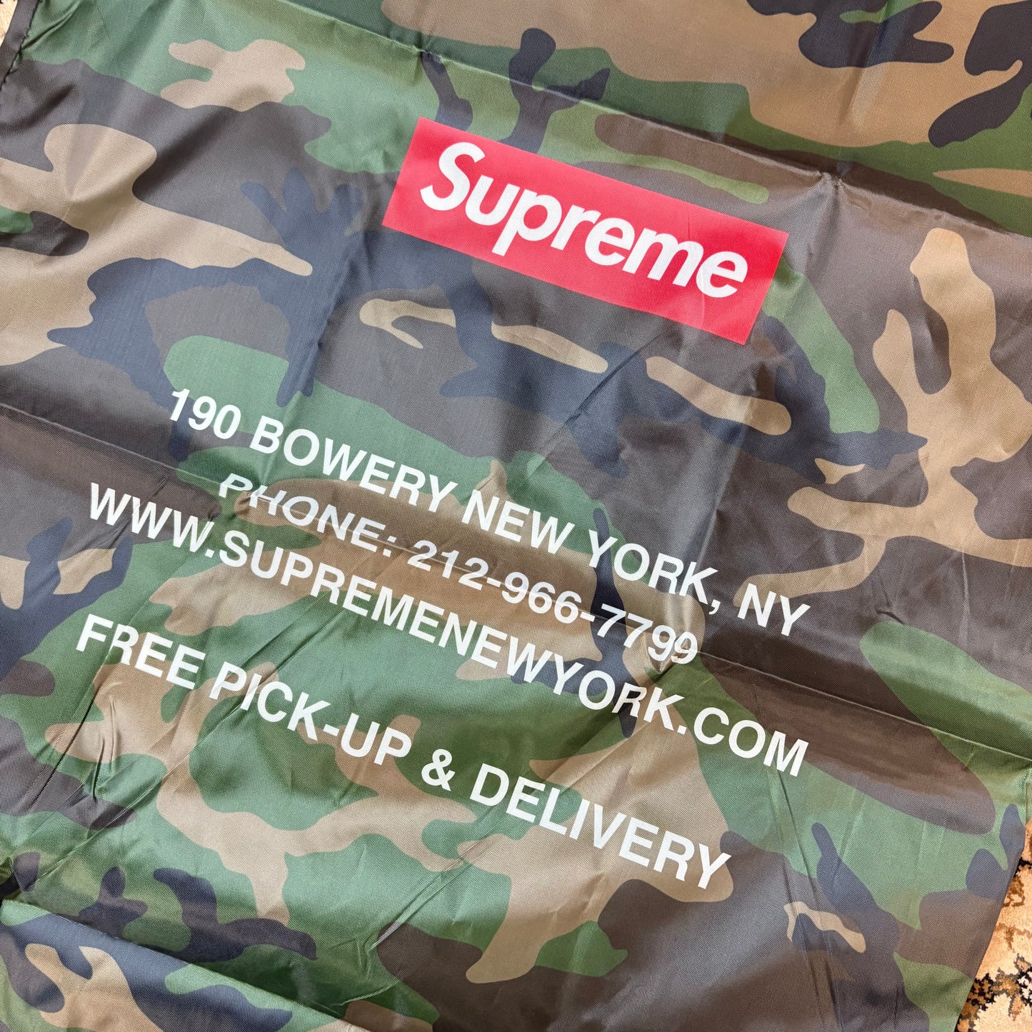Supreme 2025 camo wash bag