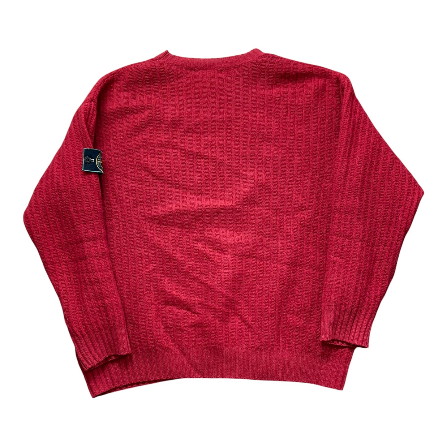 Stone Island green edge red cord jumper (L)