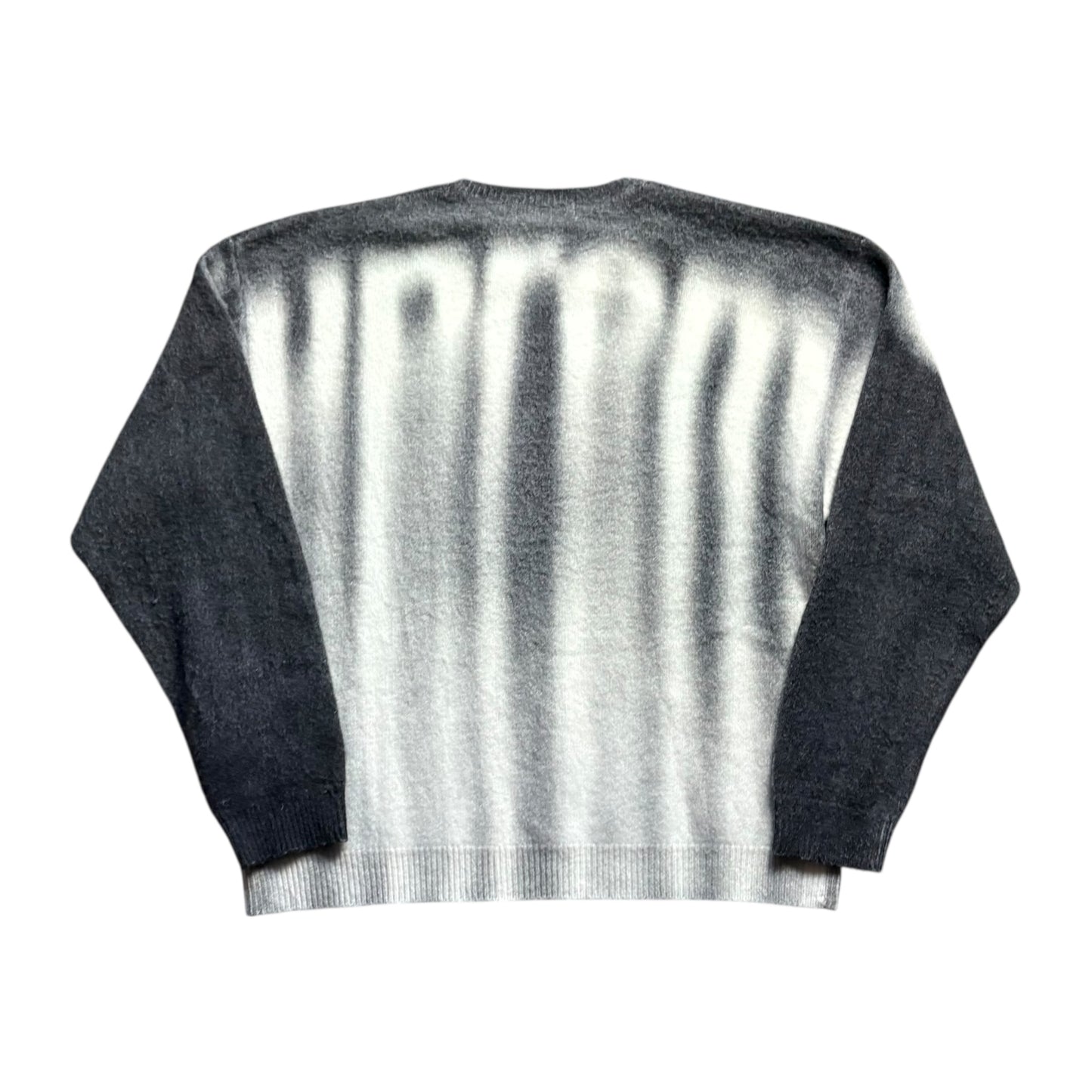 Supreme black blurred knit jumper (L)