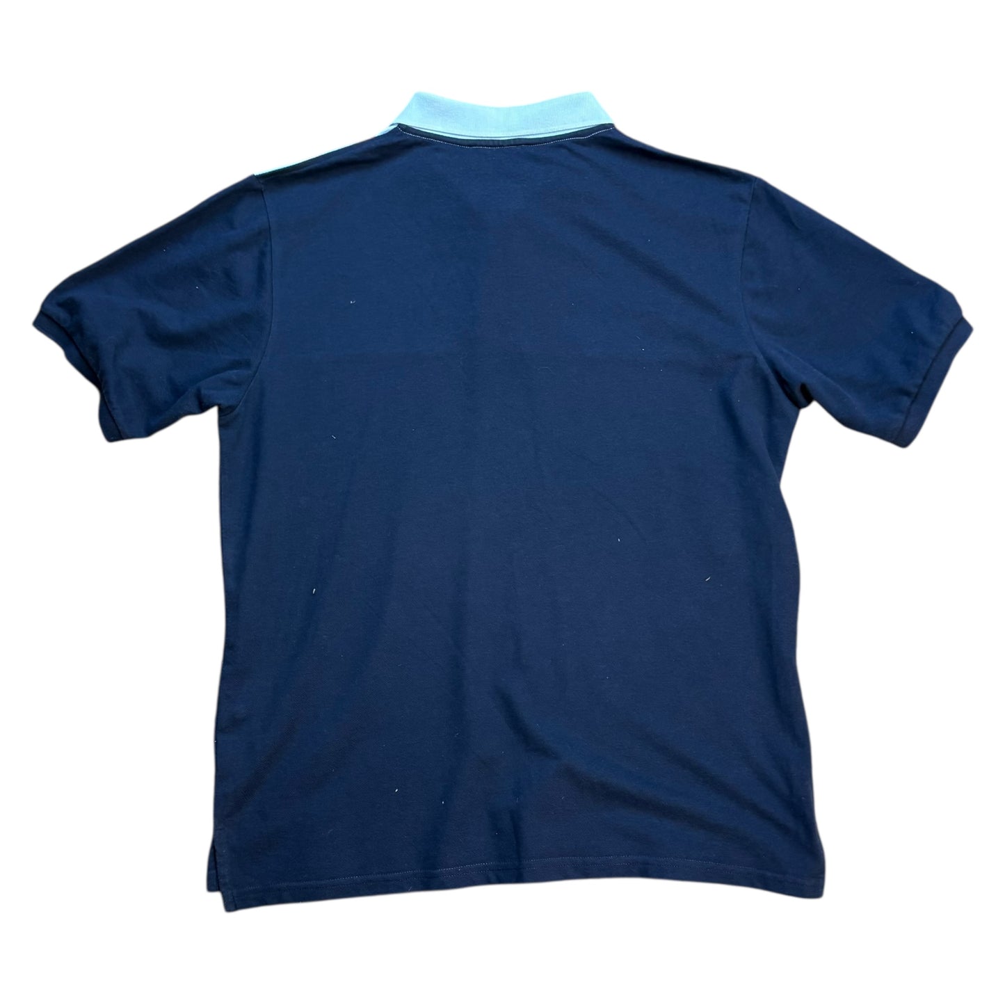 YSL two tone blue polo shirt (L)