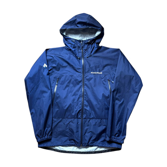 Montbell navy blue waterproof shell jacket (L)