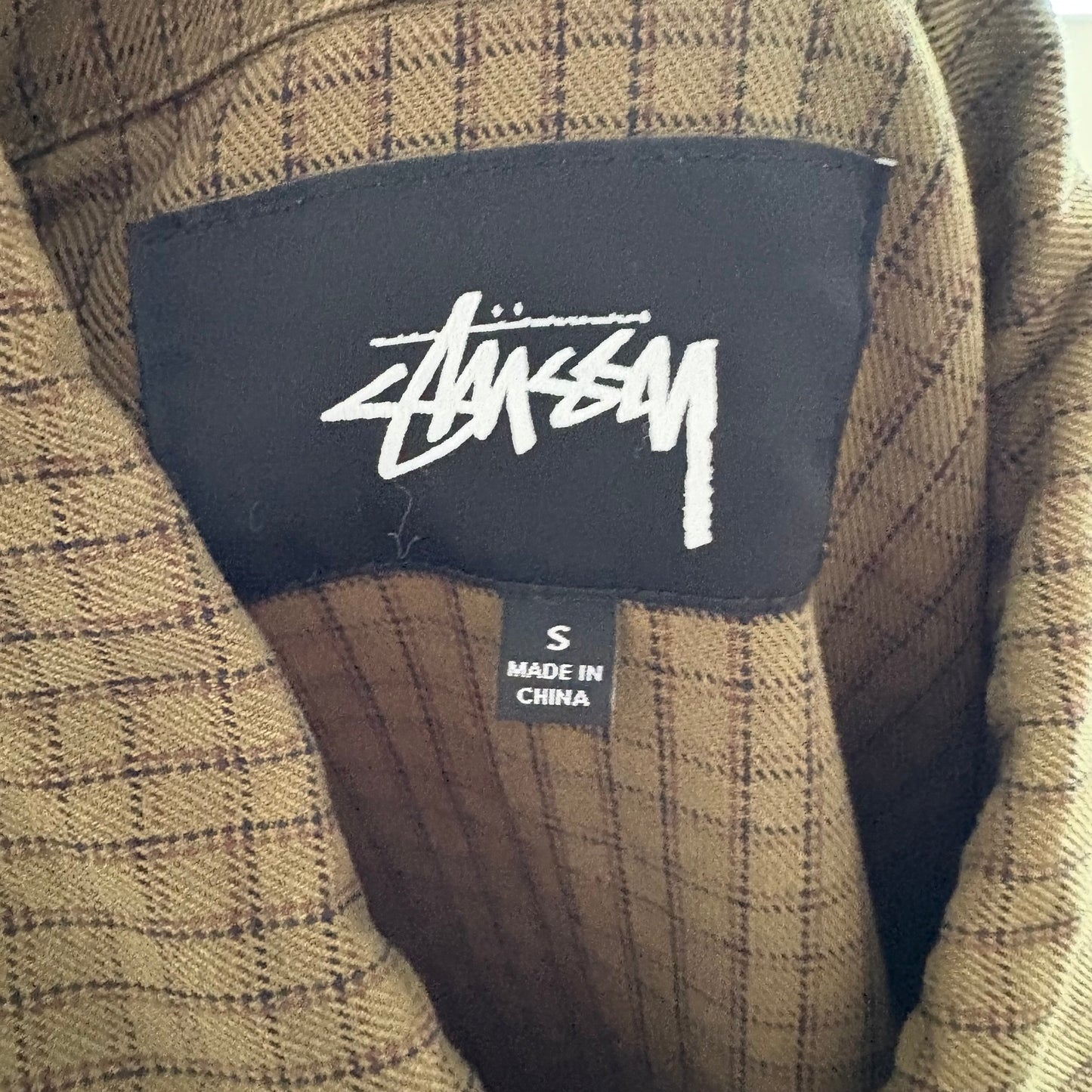 Stussy olive green garage jacket (S)