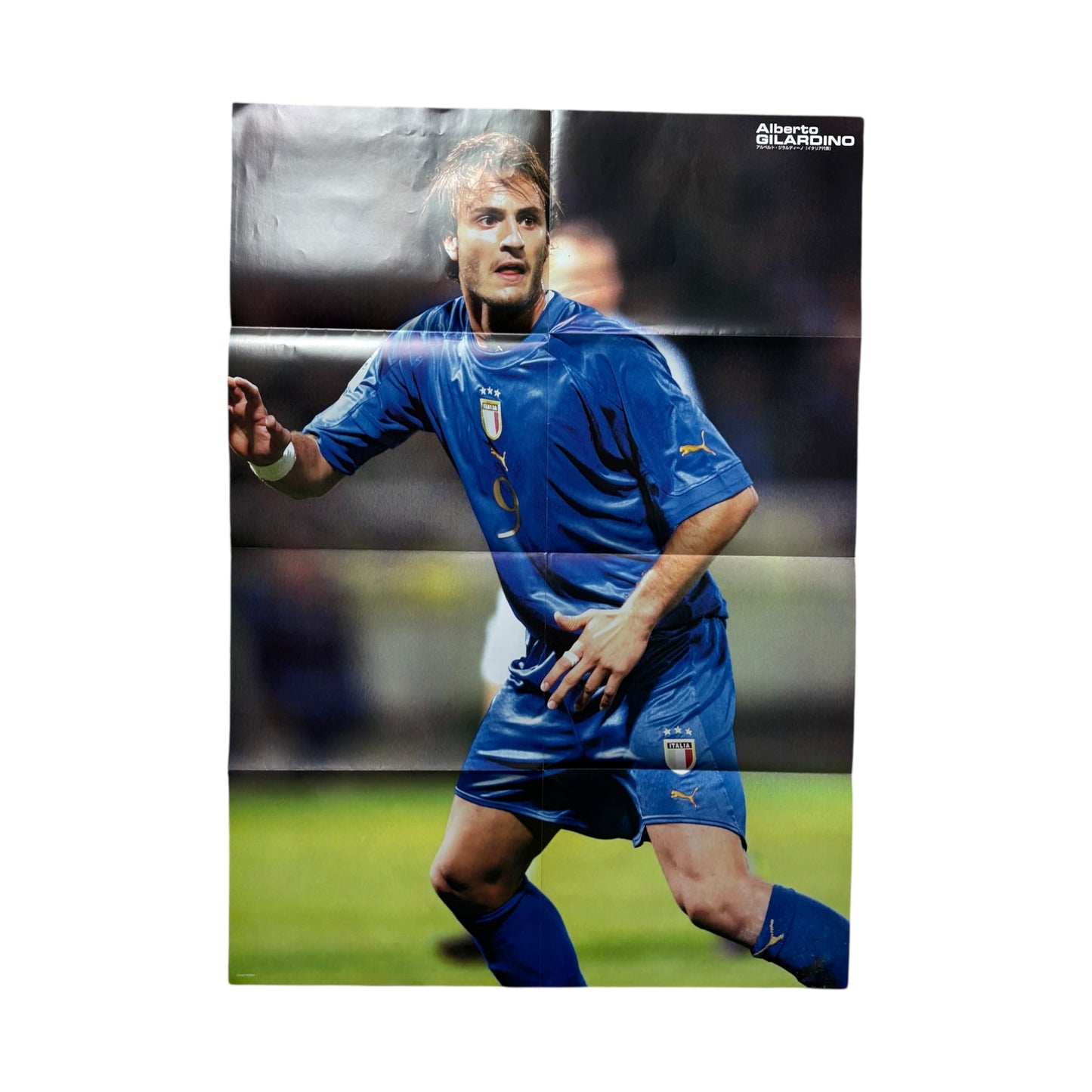 Brazil 2004 team + Gilardino double sided football poster