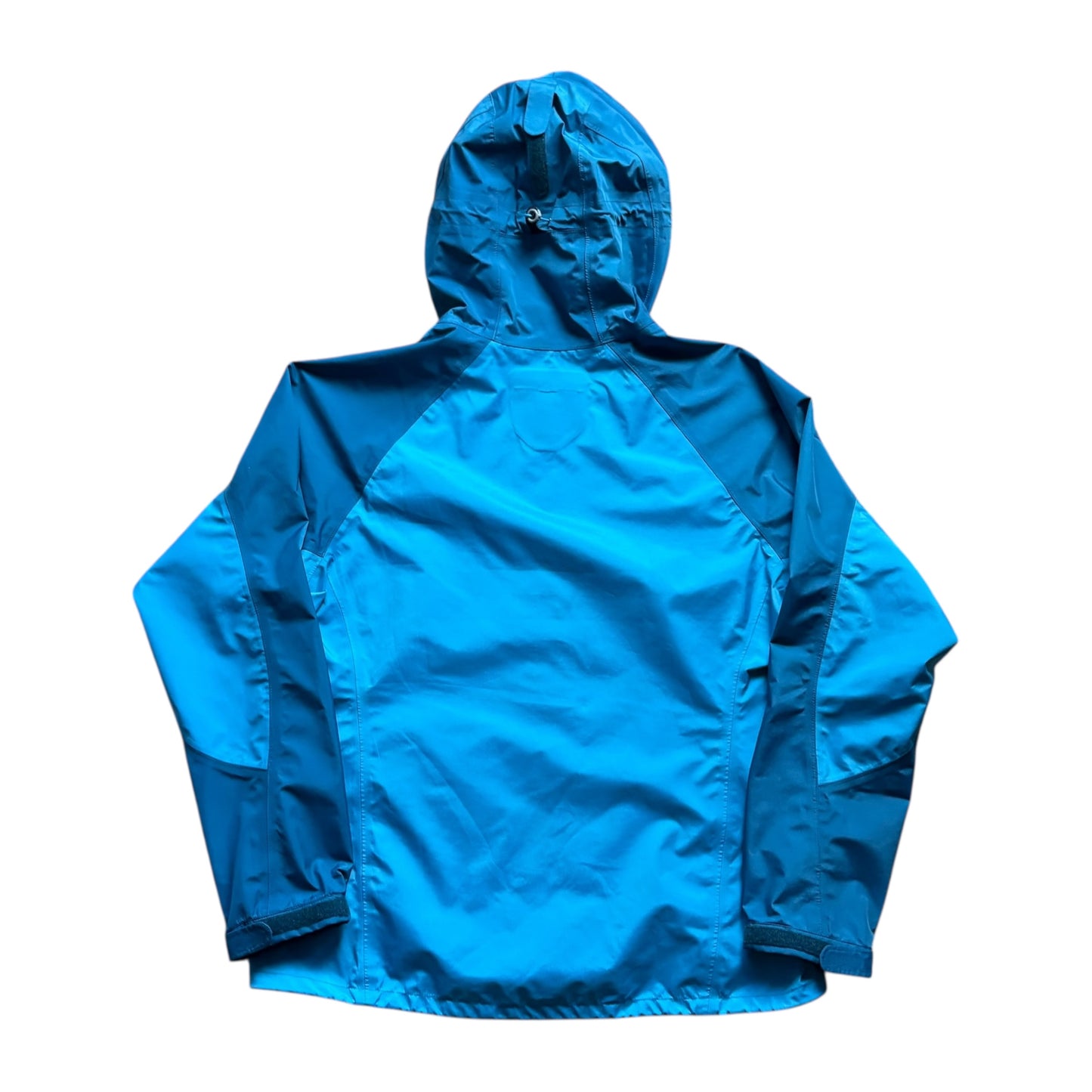 Montbell two tone blue waterproof shell jacket (L)