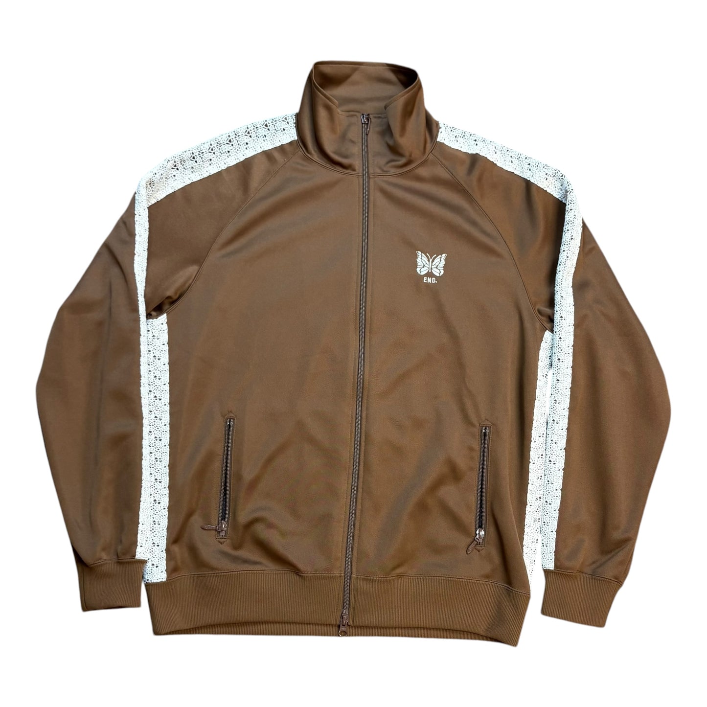 Needles X End brown track jacket (L)