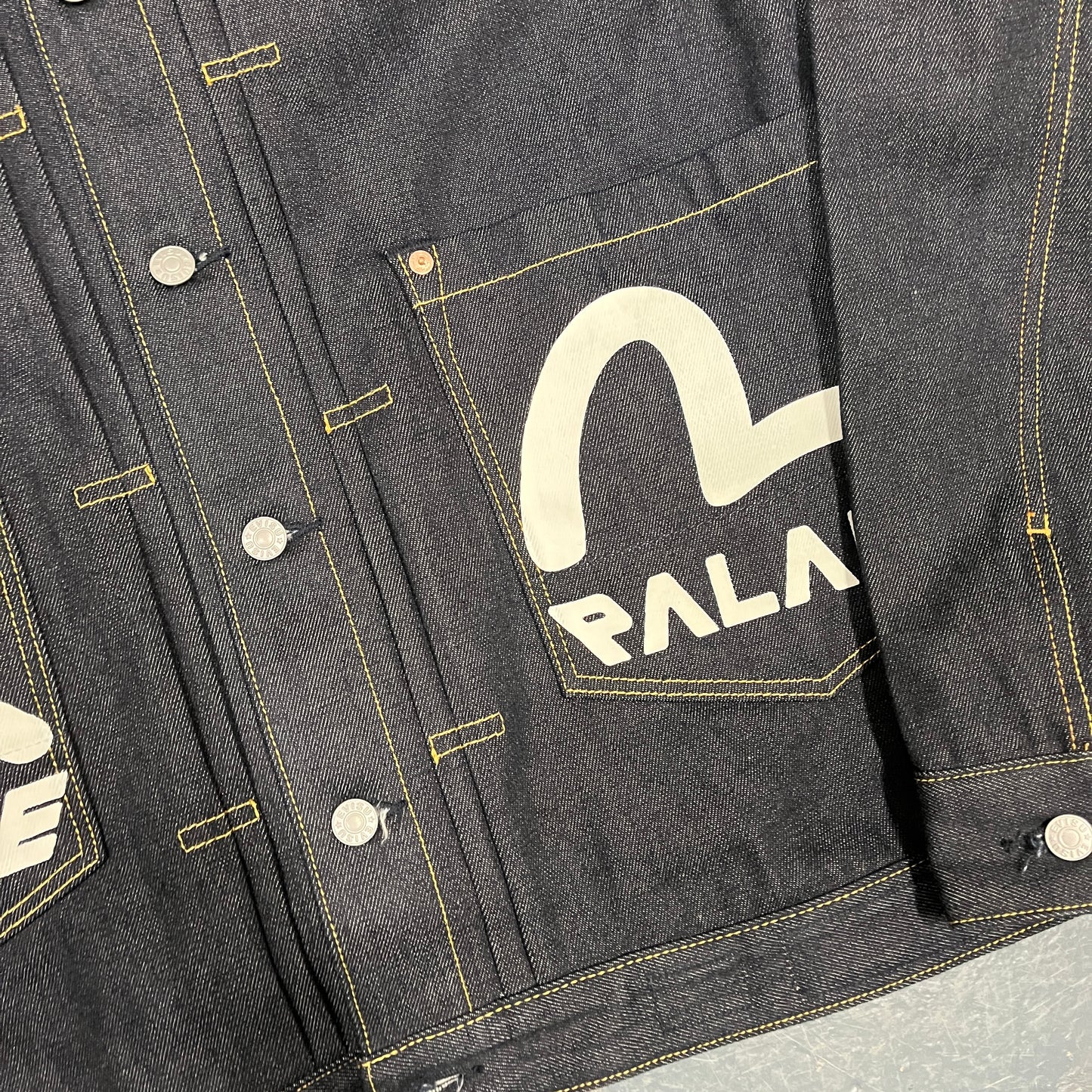 Palace X Evisu blue denim jacket (XL) (could fit large too)