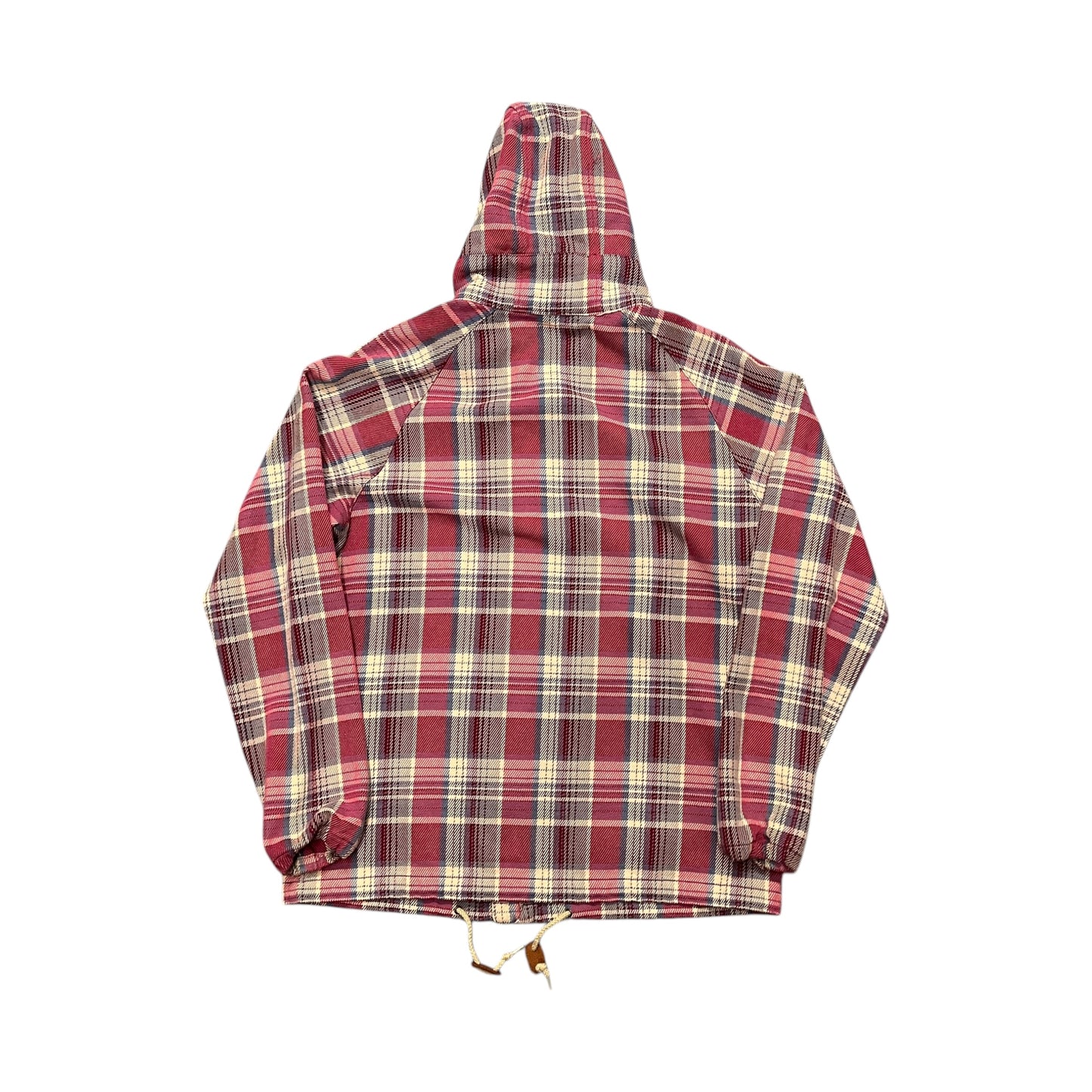 Stussy plaid red zipup jacket (L)