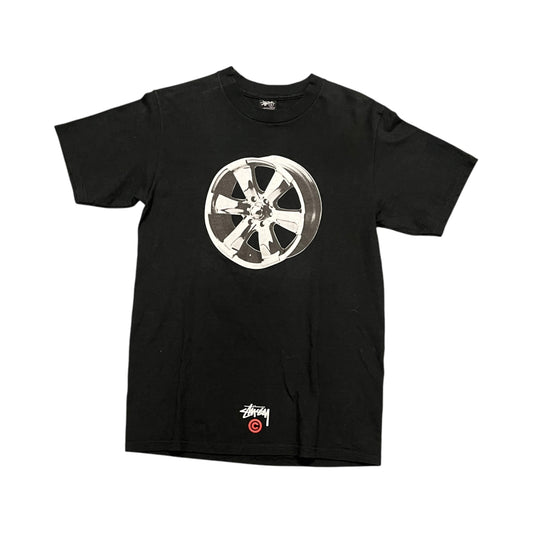 Stussy black rims tee (S)