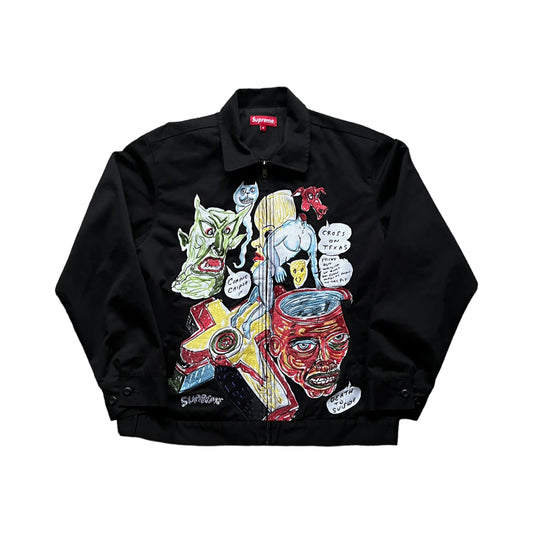 Supreme X Daniel Johnston harrington jacket black (M)