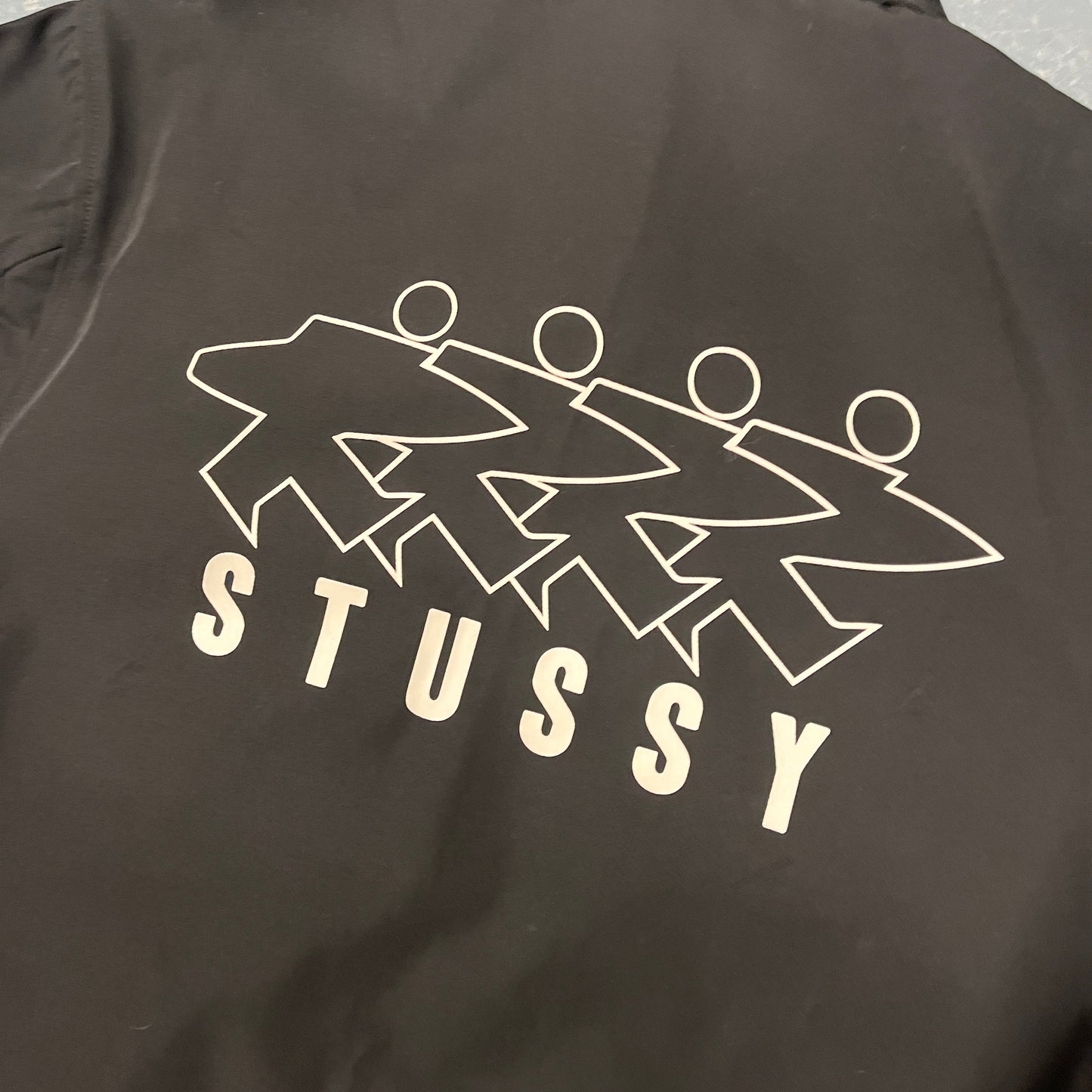 Stussy black surfboard jacket (S)