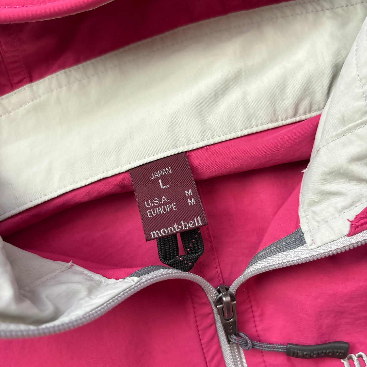 Montbell pink shell jacket (M)