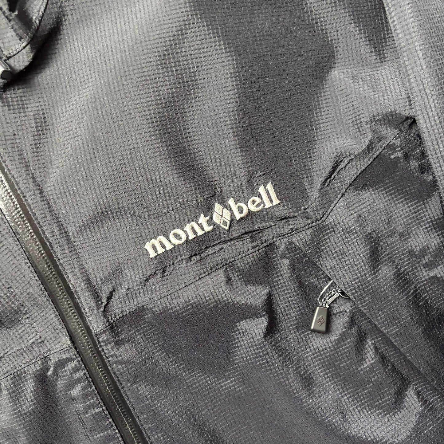 Montbell black waterproof drytec shell jacket (L)