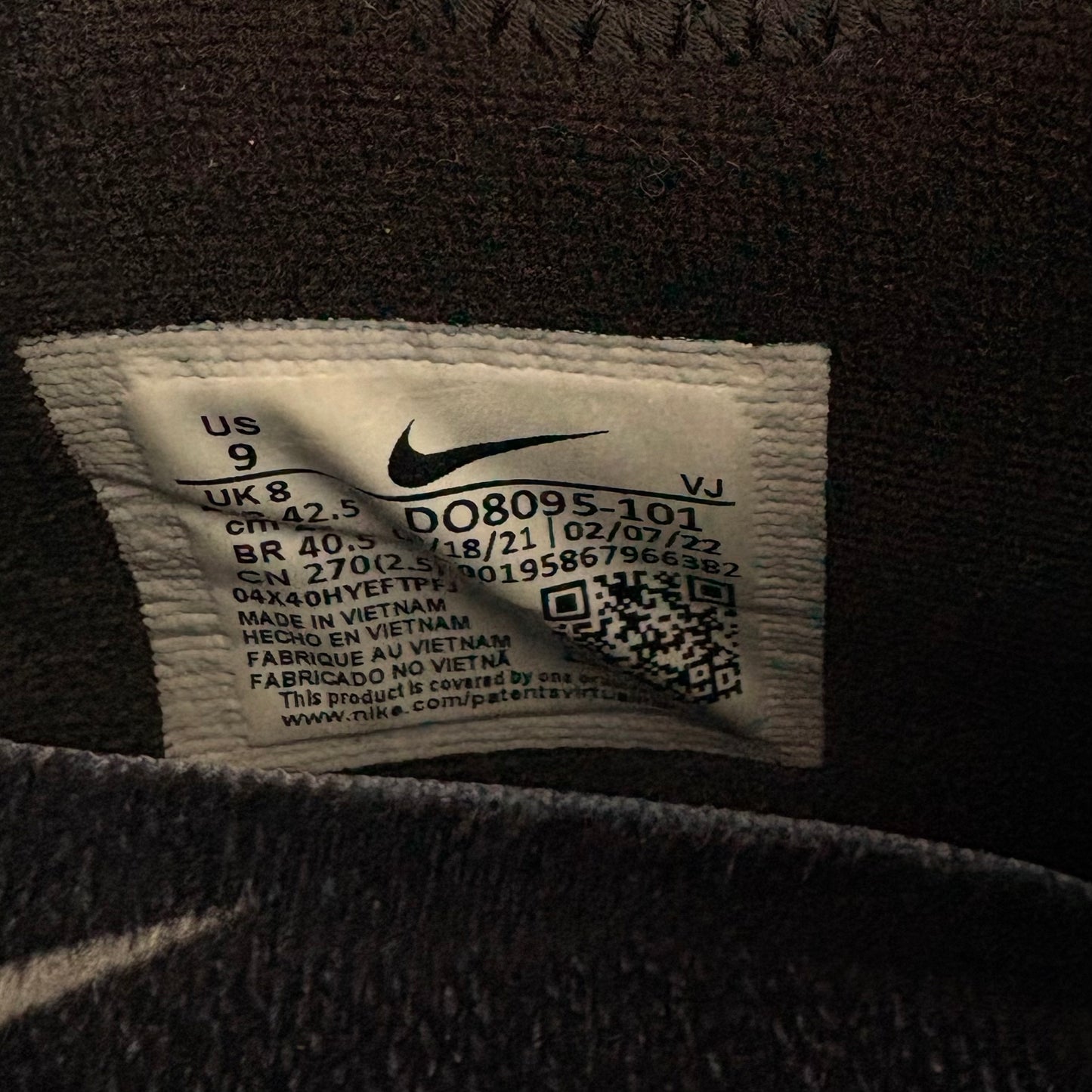 Nike X CDG sunder black/white (UK8)