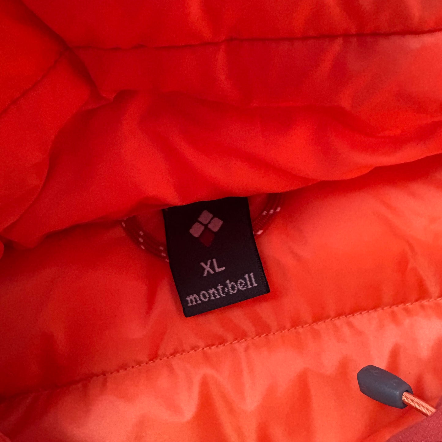 Montbell red water resistant puffer jacket (XL)