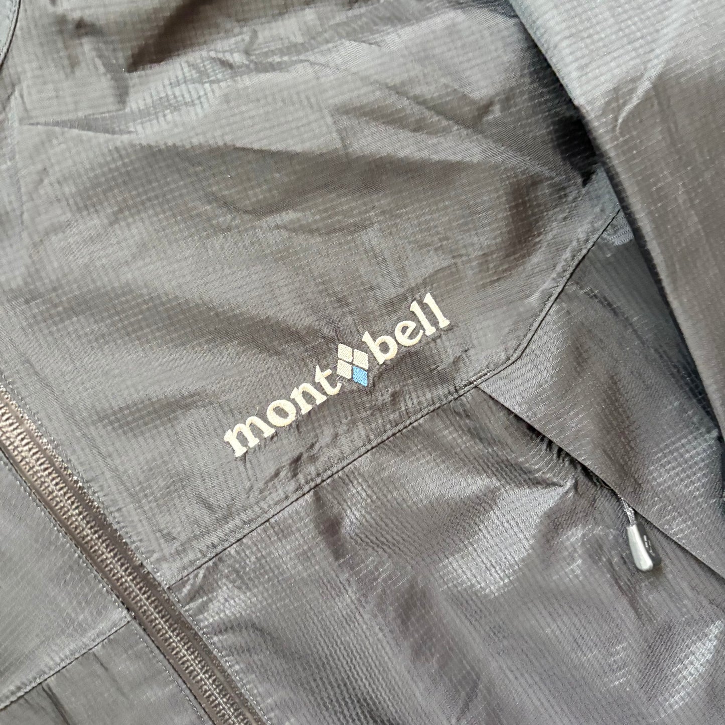 Montbell black waterproof shell jacket (M)