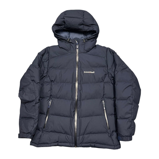 Montbell navy gore wind stopper puffer (L)