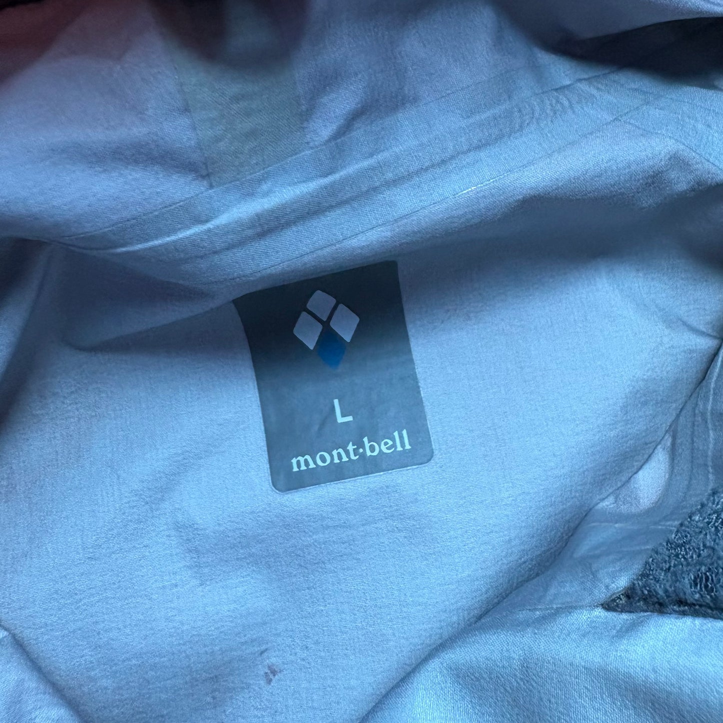 Montbell orange Gore-Tex shell jacket (L)