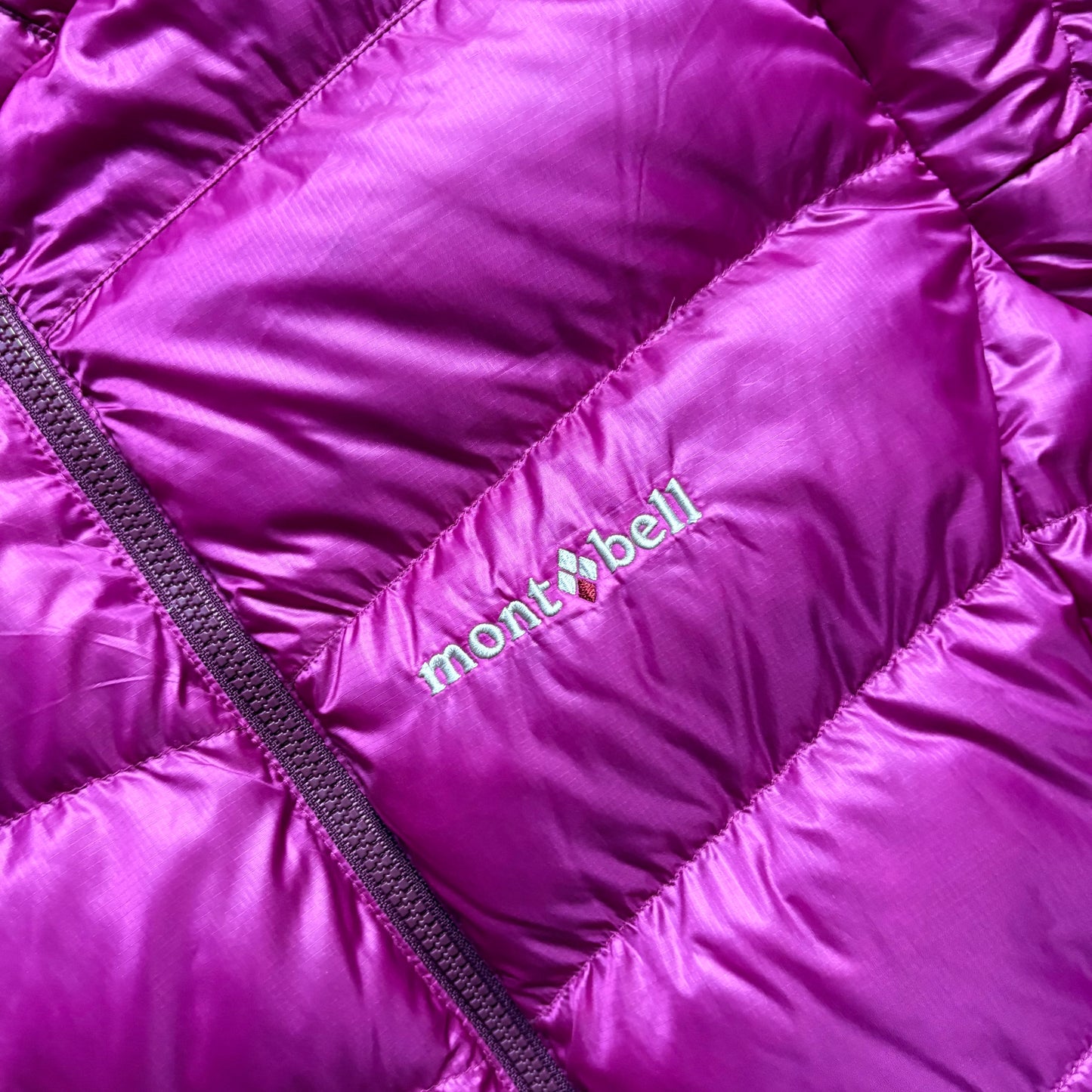 Montbell purple puffer jacket (WMNS M)