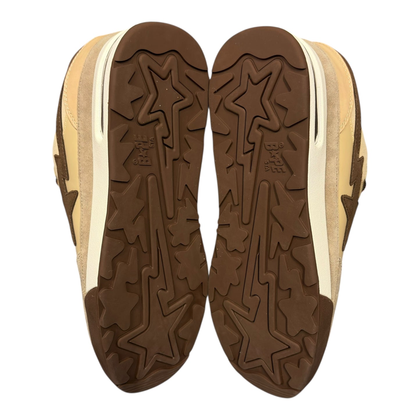 BAPE beige Road Sta (UK10) BNWT
