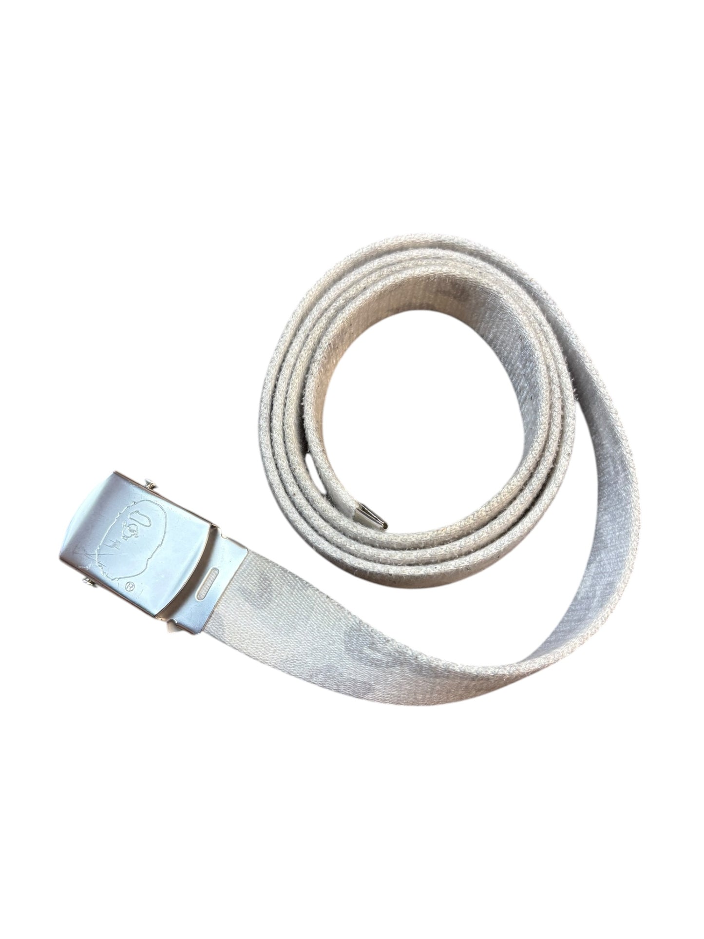 BAPE bathing ape white camo belt (one size)