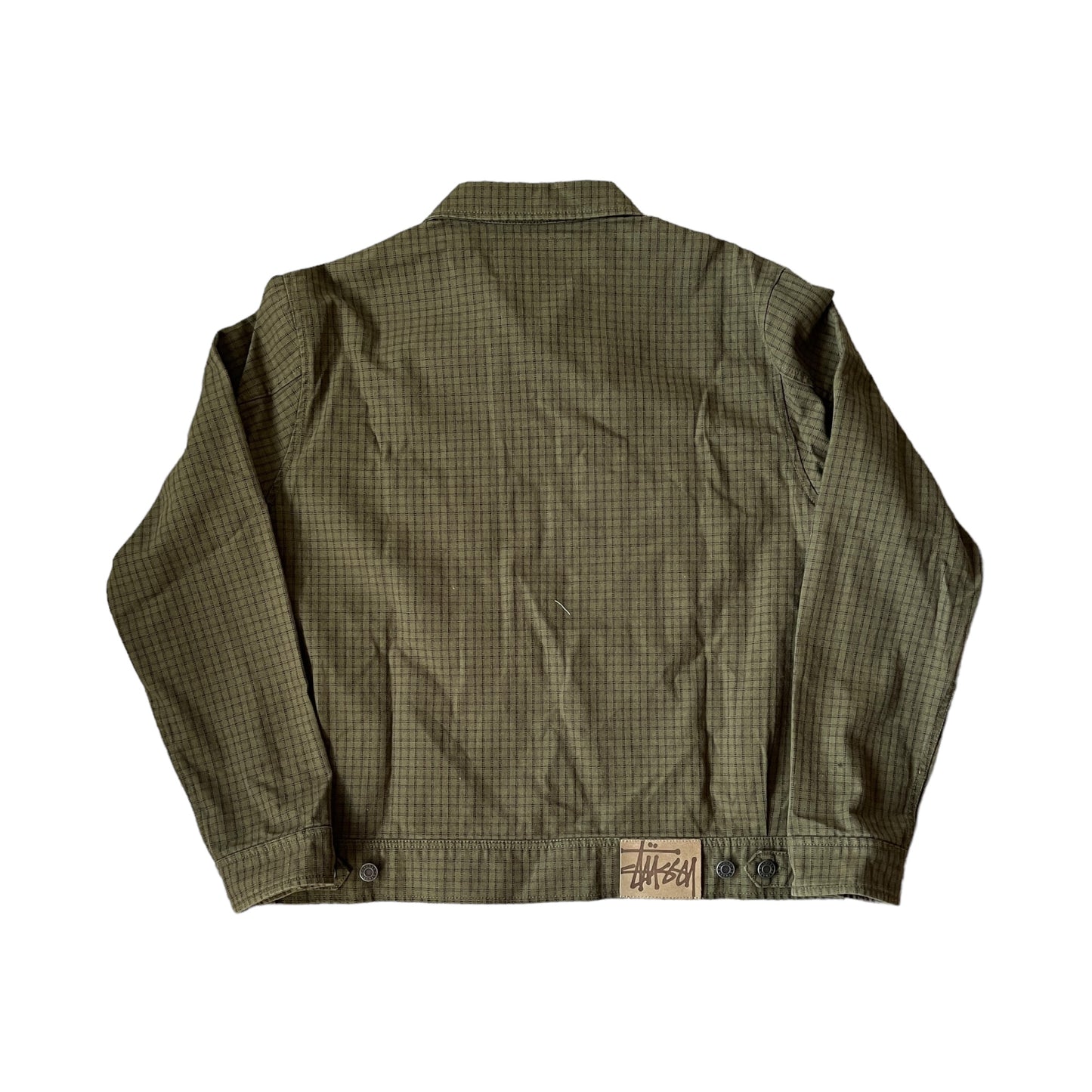 Stussy olive green garage jacket (S)