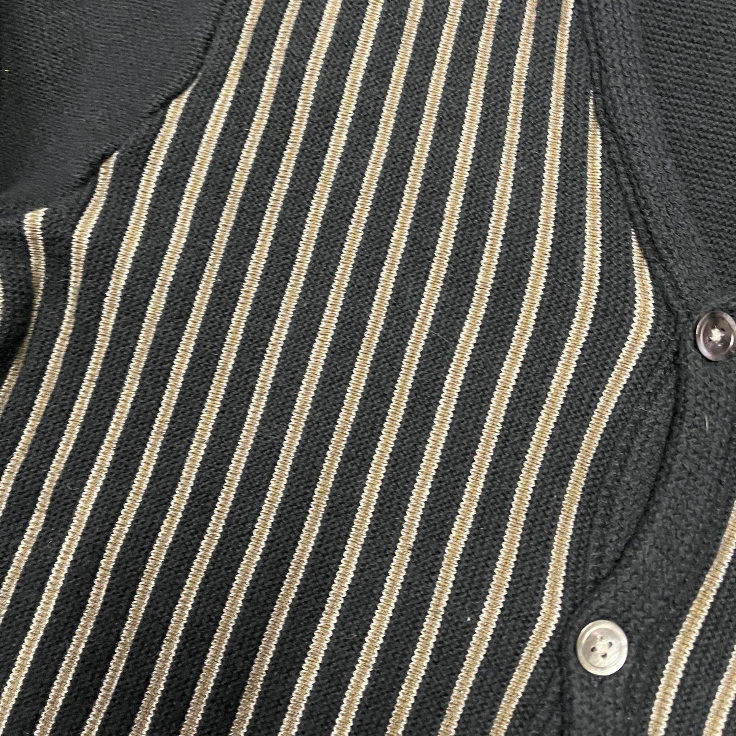 Stussy black pin stripe cardigan (S)