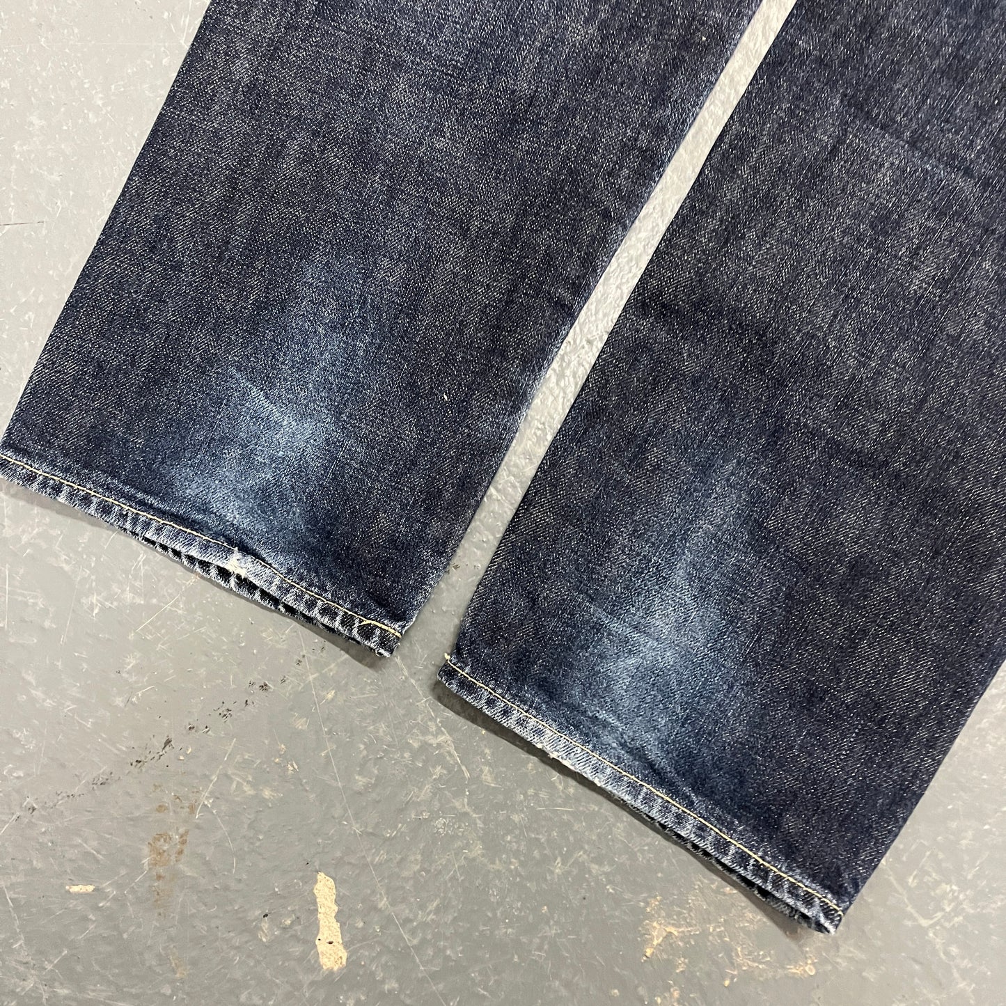 Stussy graphic dark denim jeans (W30)