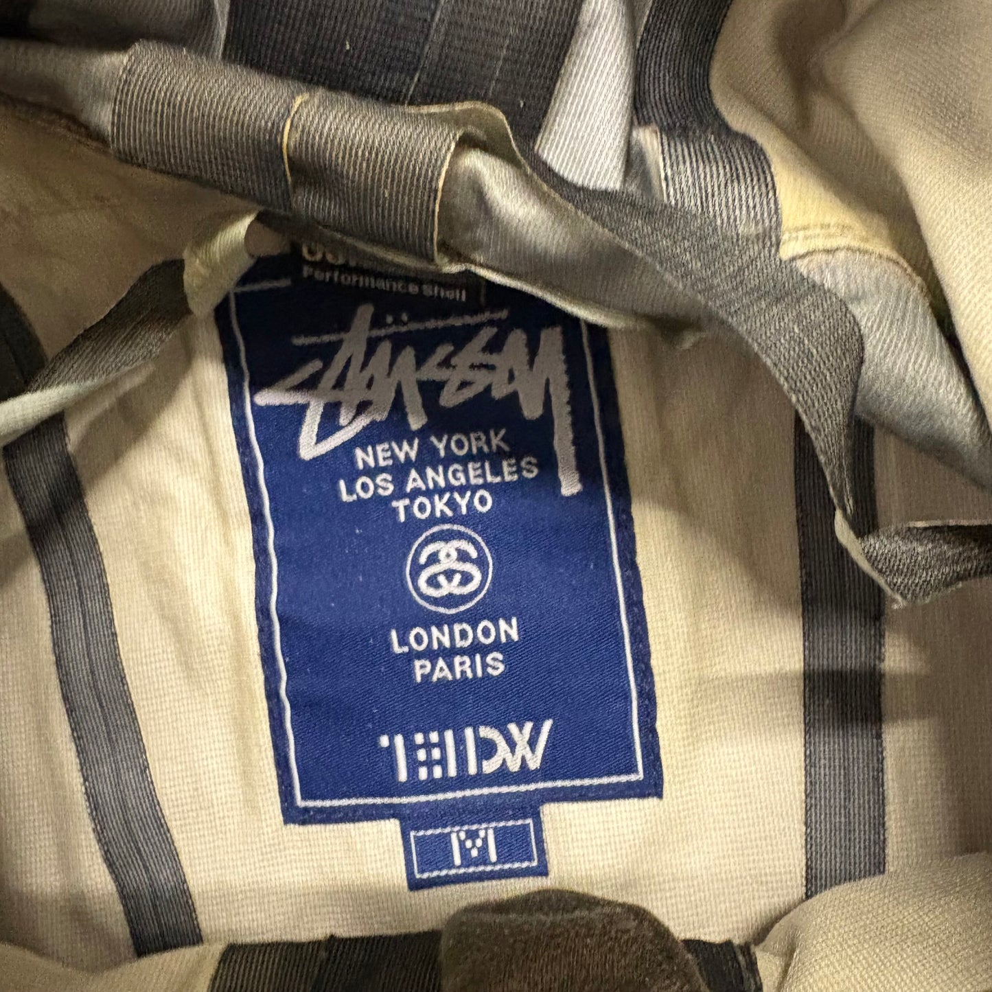 Stussy GORETEX olive windbreaker (M)