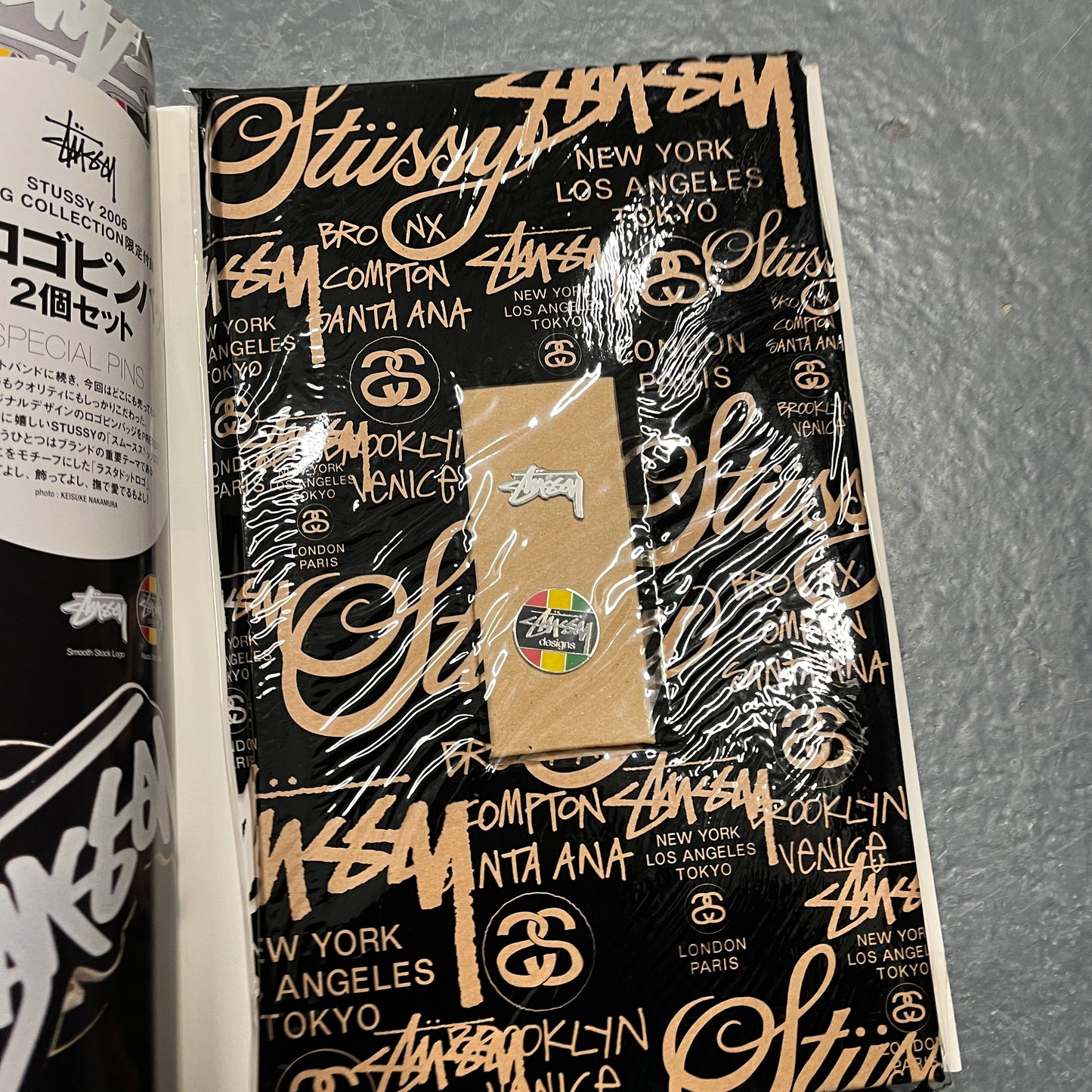 Stussy 2006 lookbook (with pin badges)