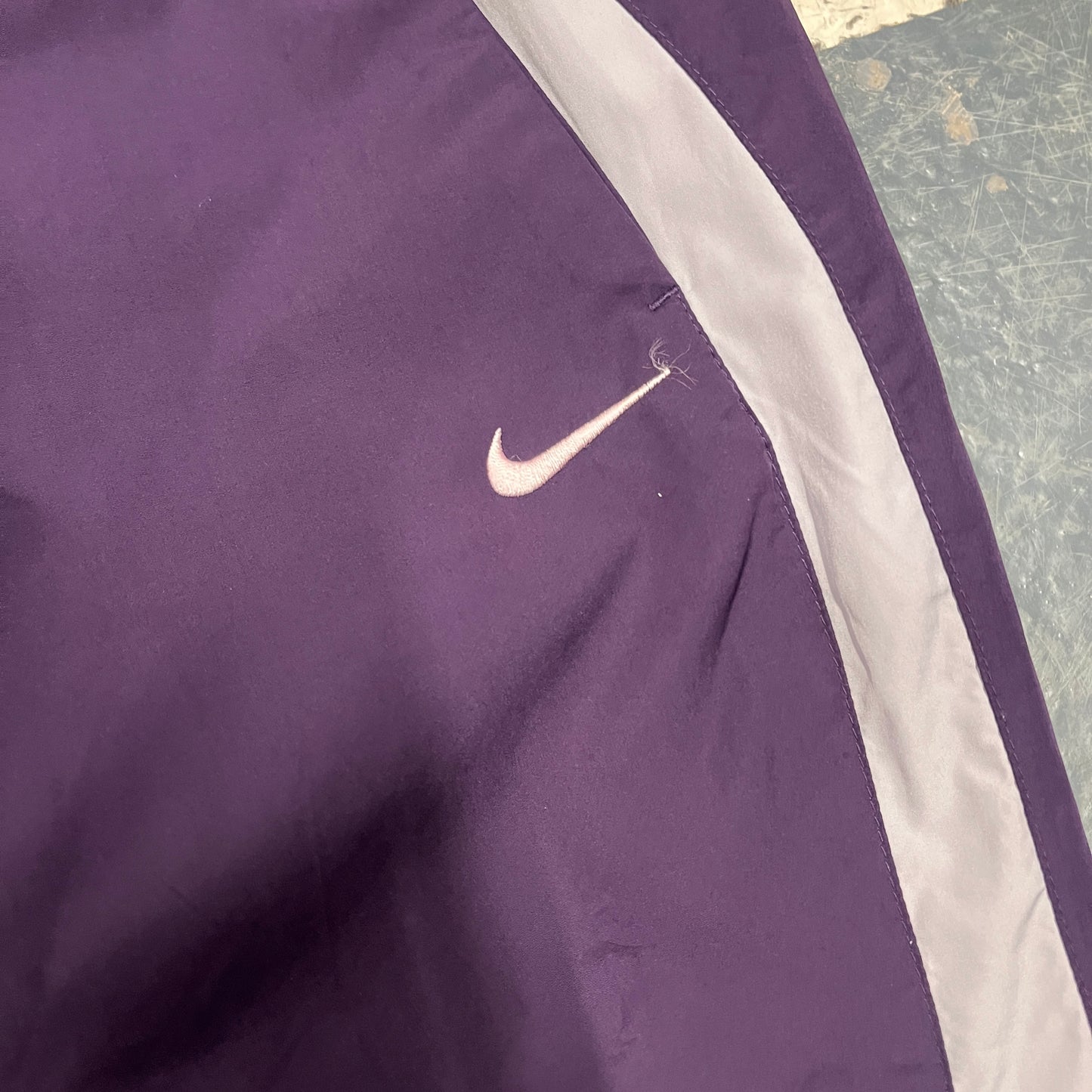 Nike two tone purple track pants (M)