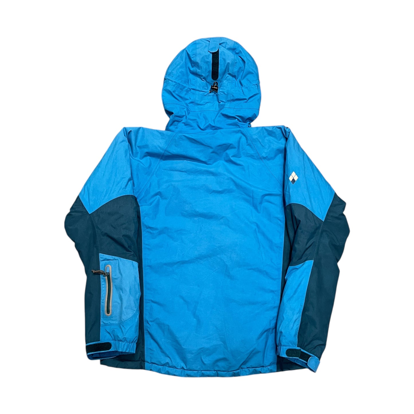 Montbell two tone blue insulated shell jacket (L)