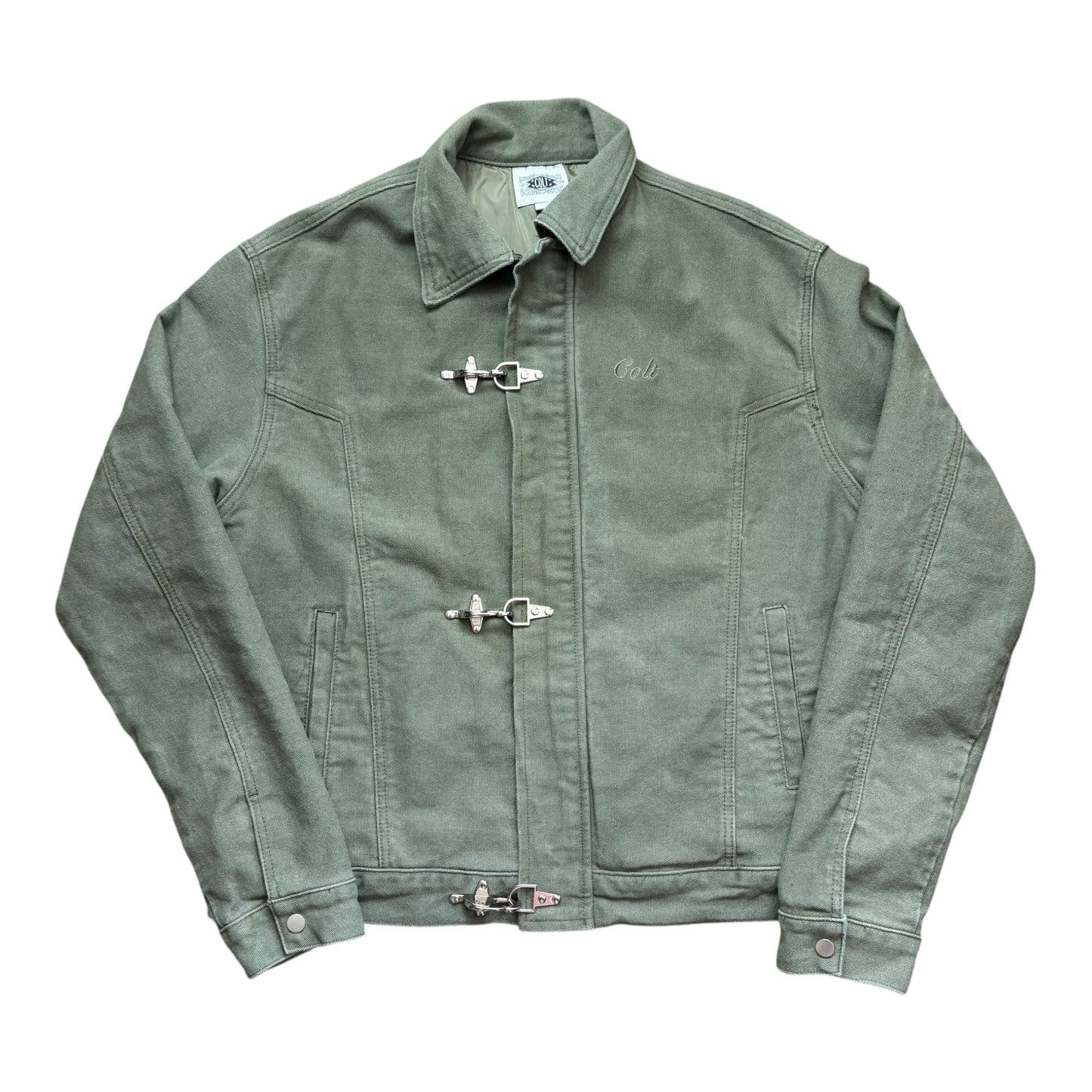 Colt MCR khaki green fireman clasp jacket (L)