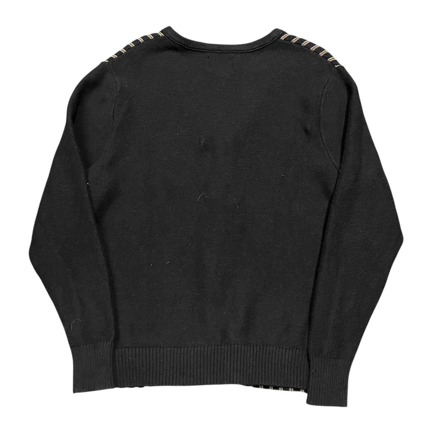 Stussy black pin stripe cardigan (S)