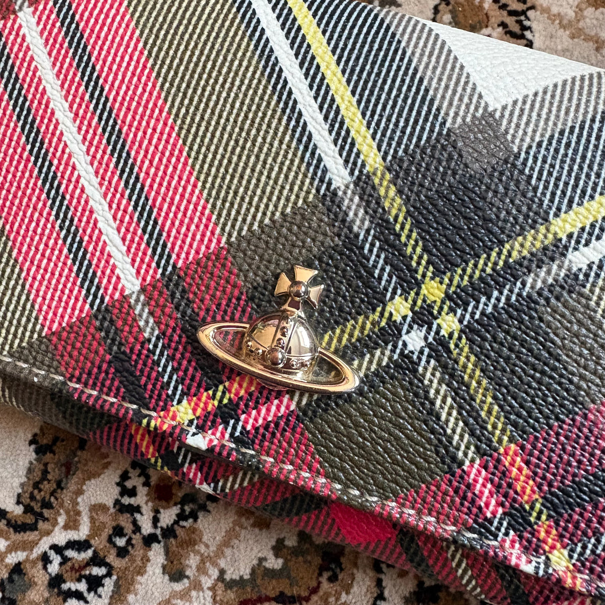 Vivienne Westwood tartan print purse
