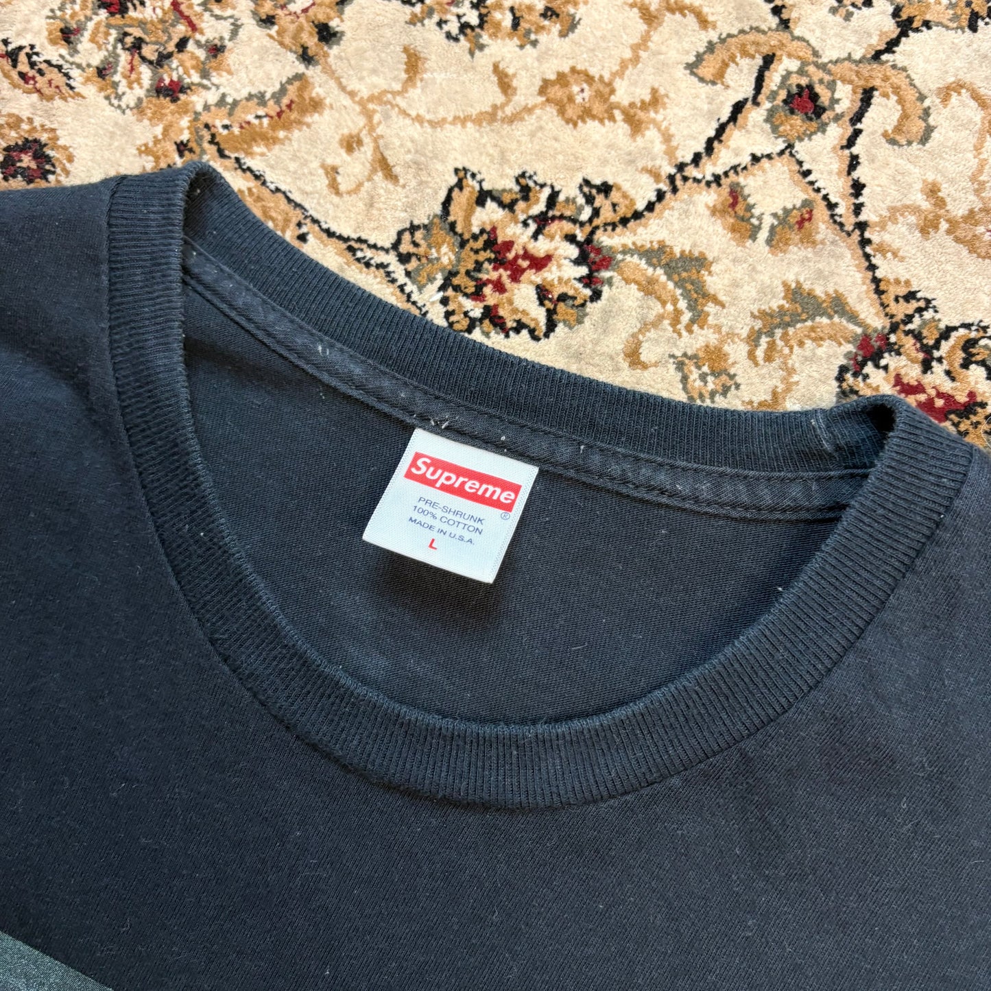 Supreme Marvin Gaye FW18 black tee (L)