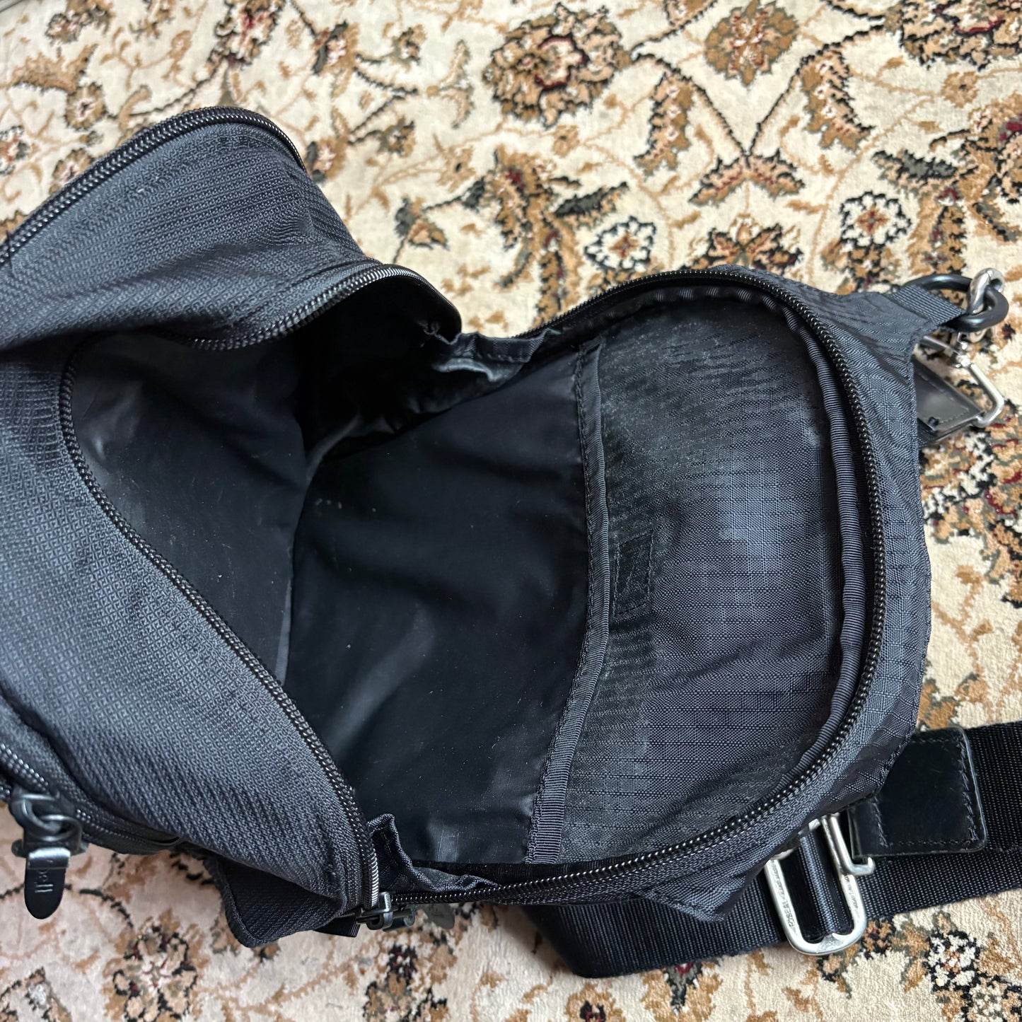 Montbell black crossbody bag