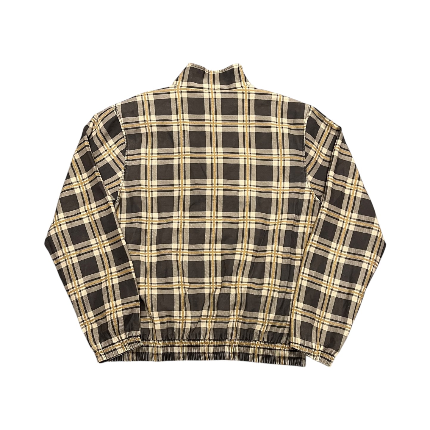 Stussy check zipup jacket (L)