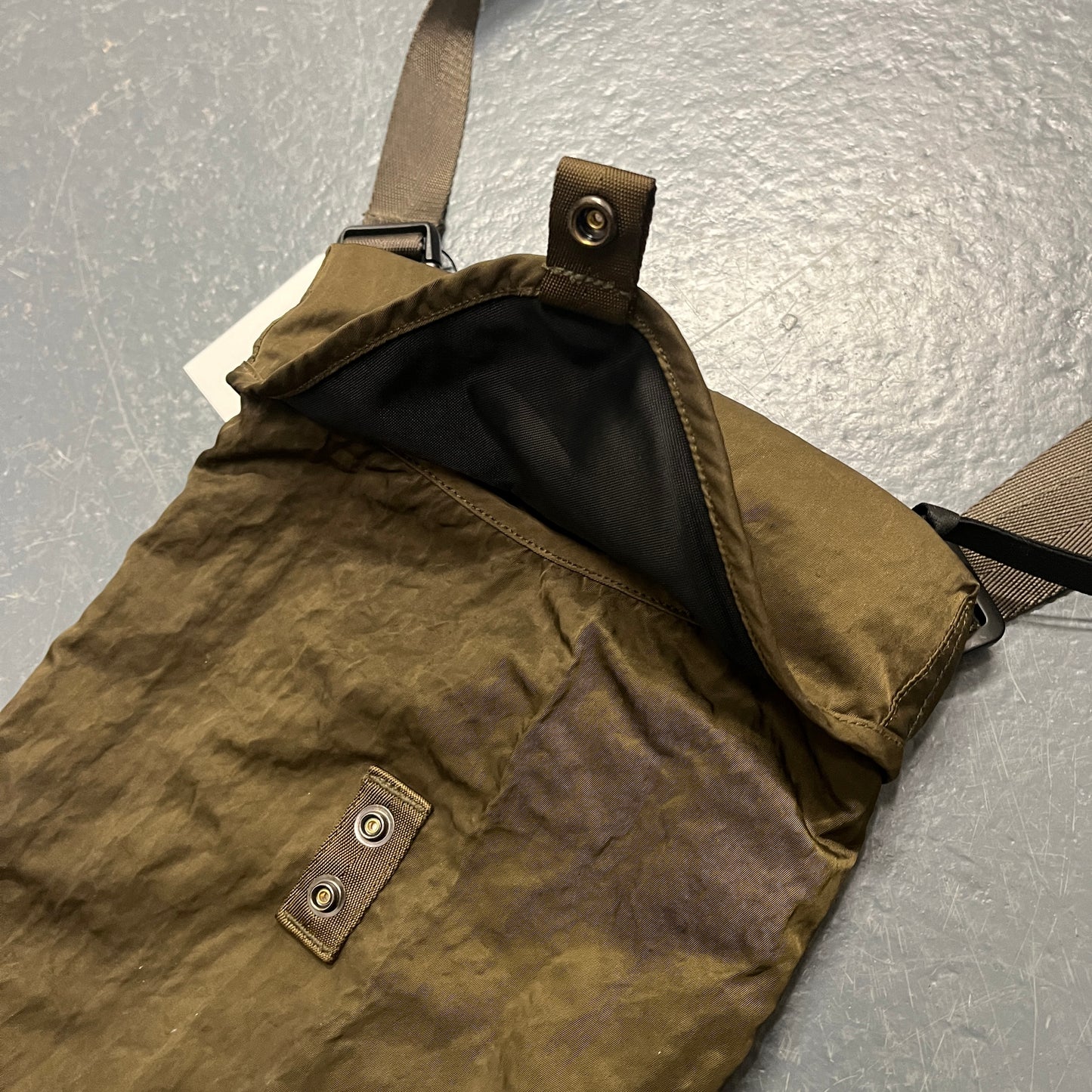 CP Company khaki green crossbody bag