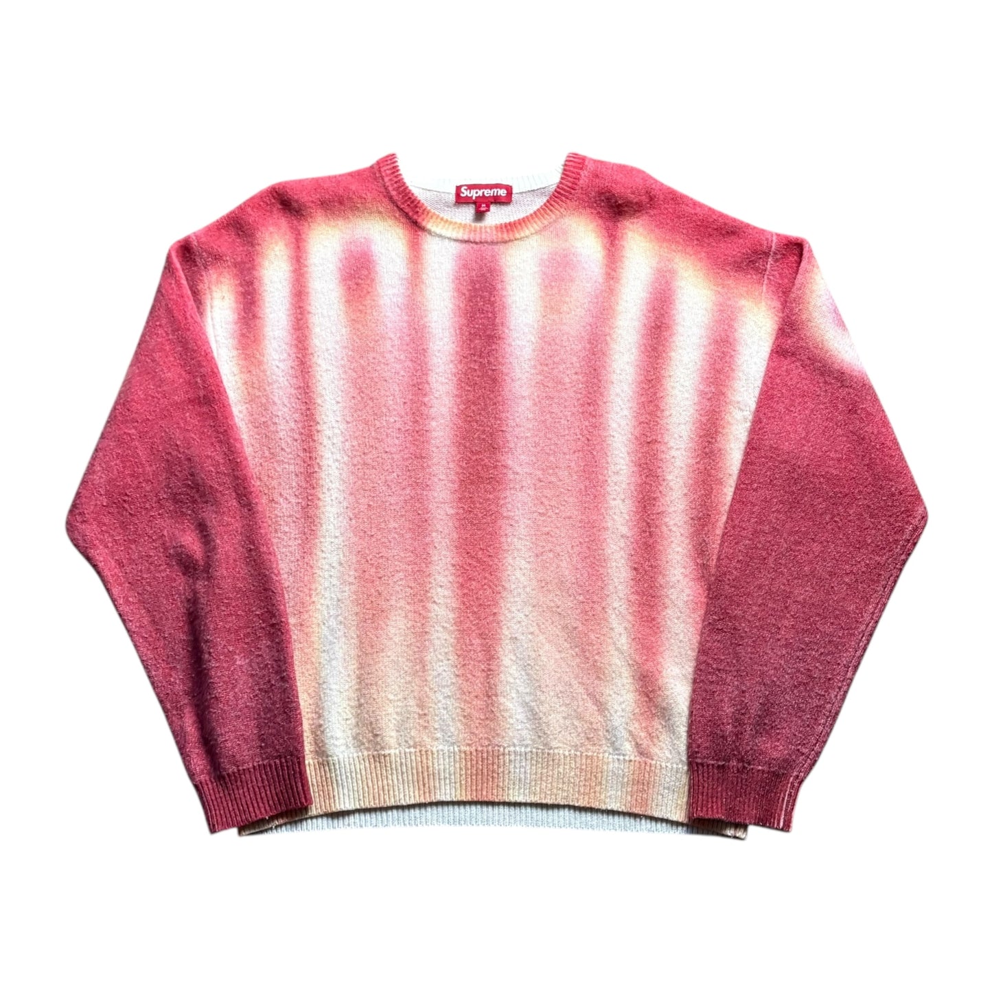Supreme blurred knit red jumper (M)