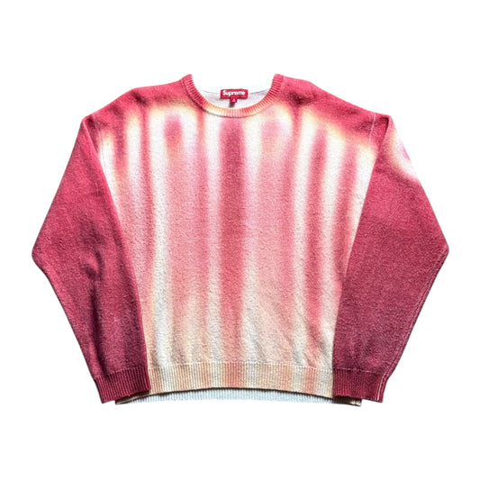 Supreme blurred knit red jumper (M)